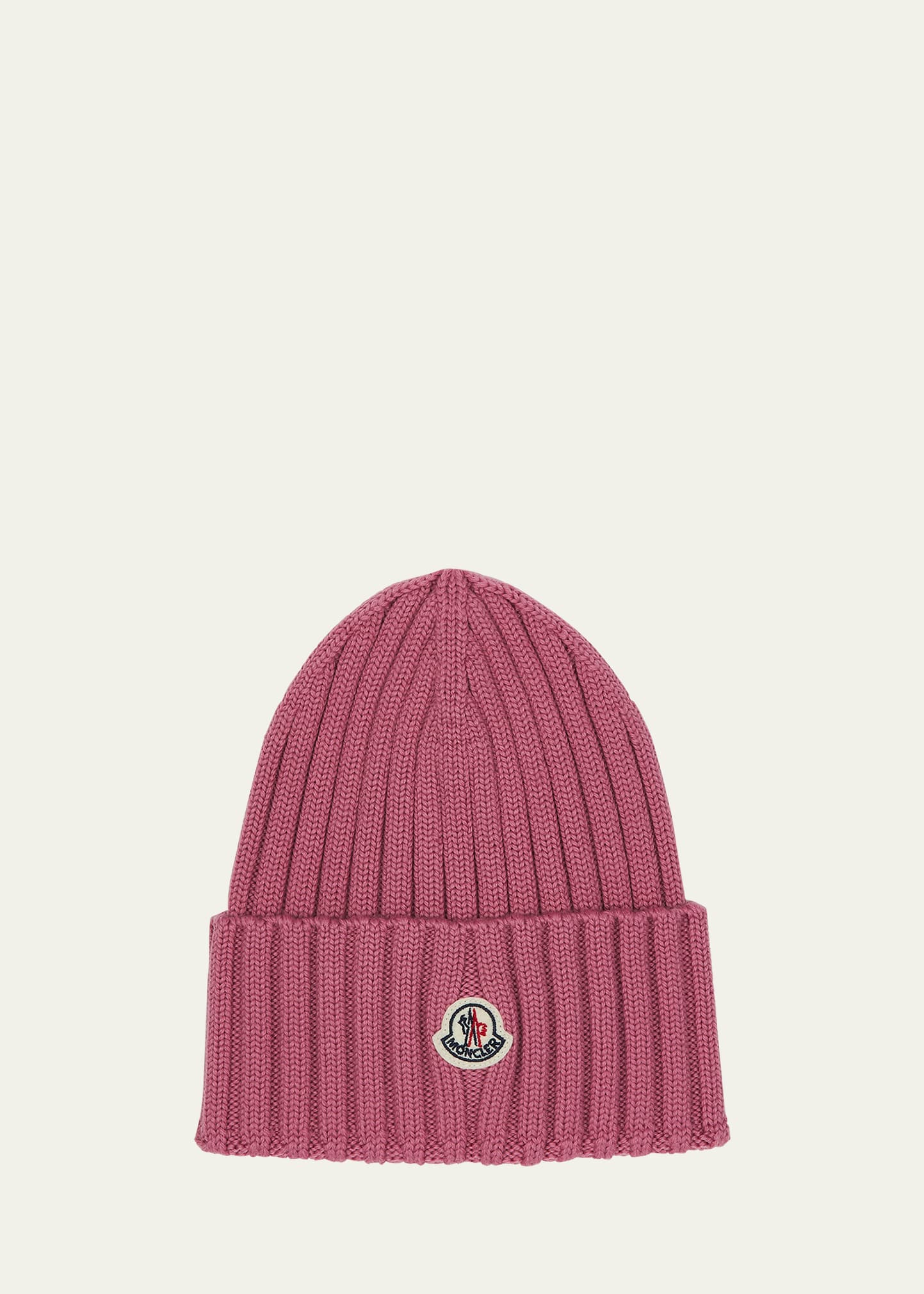 Ribbed Wool Beanie w/ Logo