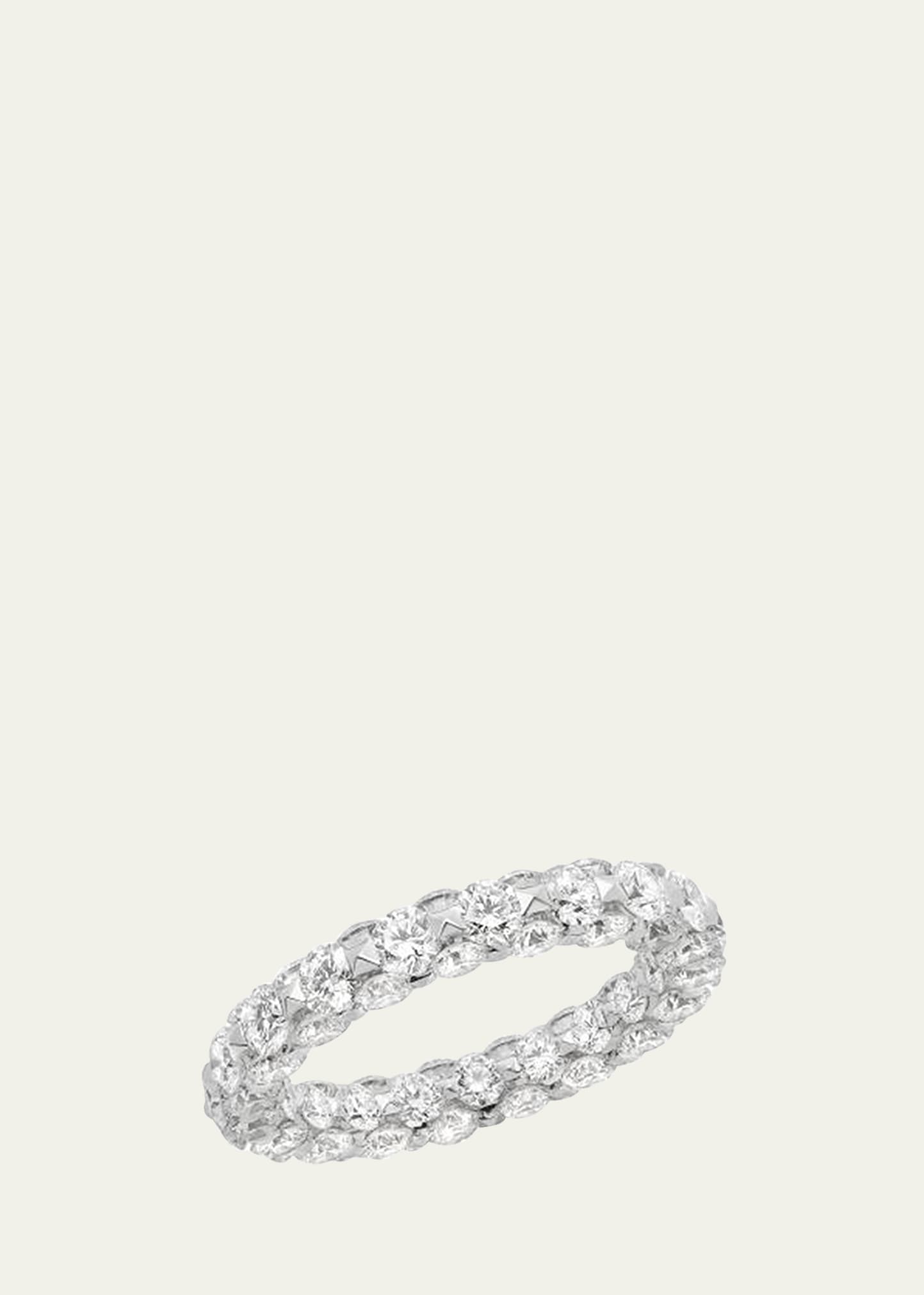 Boghossian White Gold Eternity Ring with Diamonds