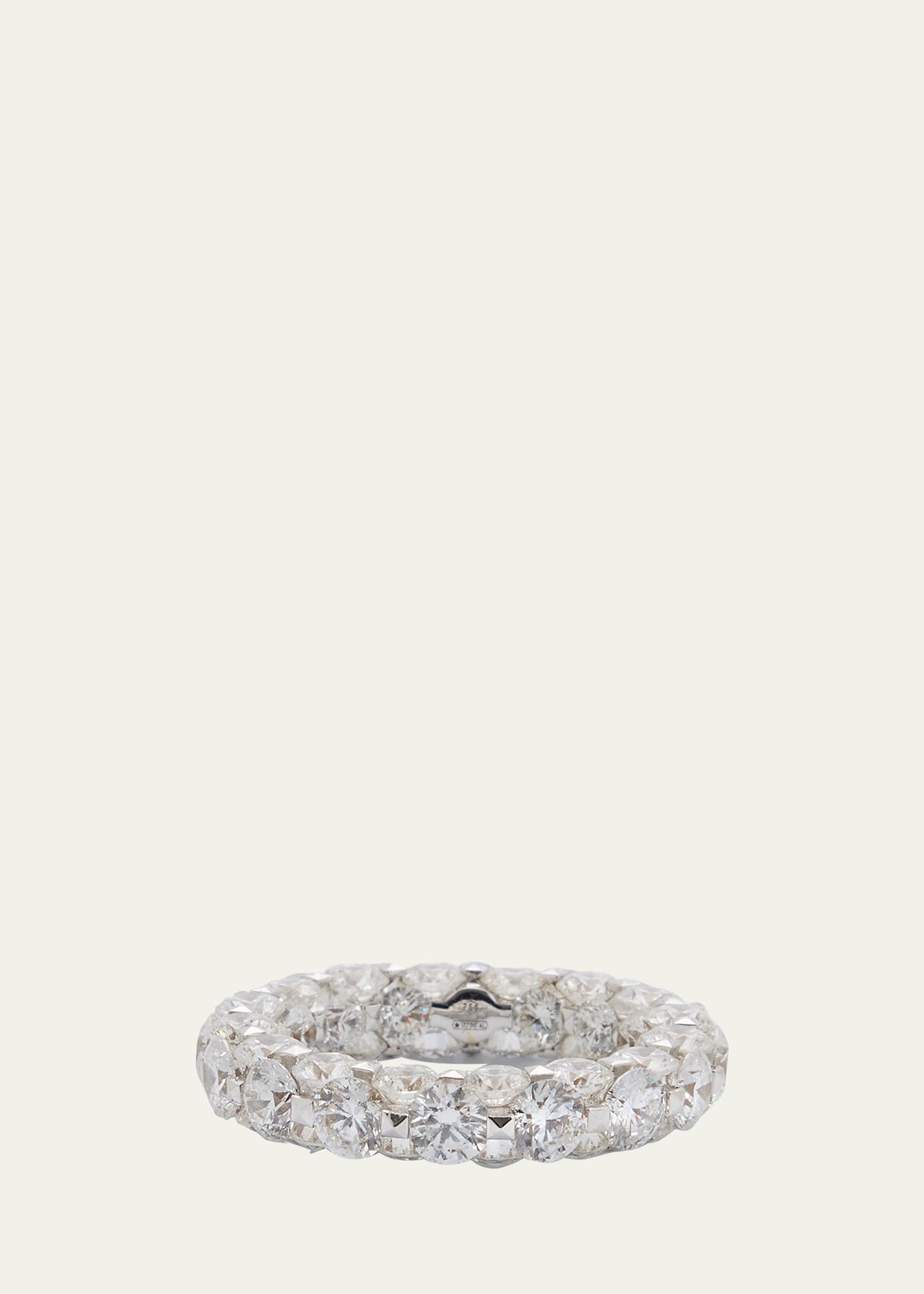 Boghossian White Gold Eternity Ring with Diamonds
