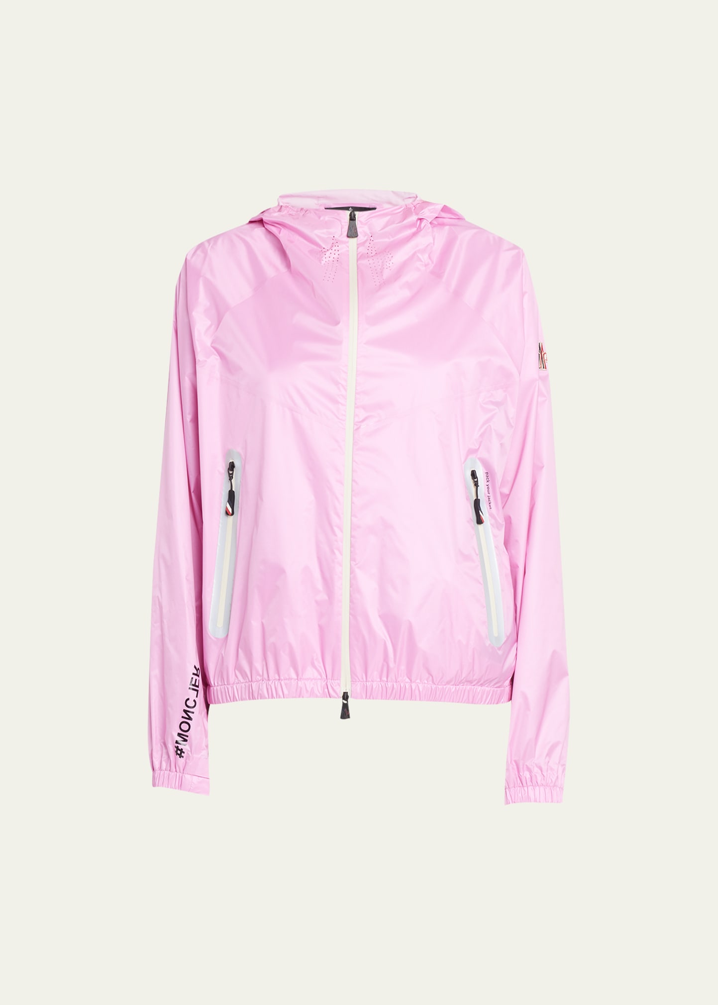 Shop Moncler Crozet Bomber Jacket In Light Pink