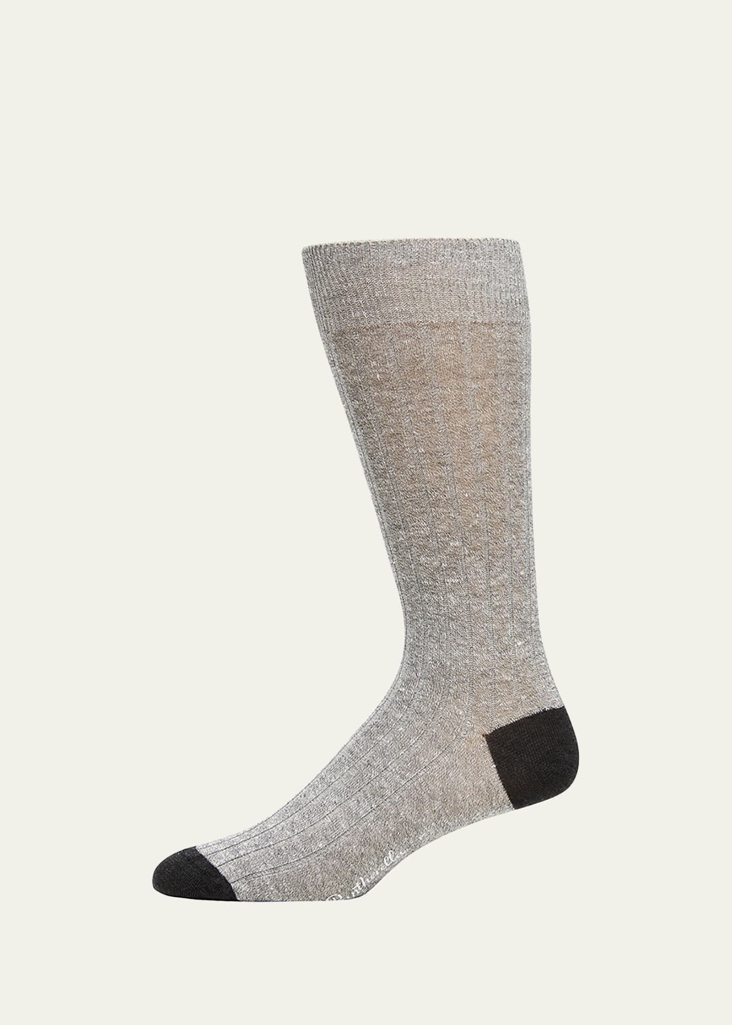 Shop Pantherella Men's Hamada Cotton Crew Socks In Pewter