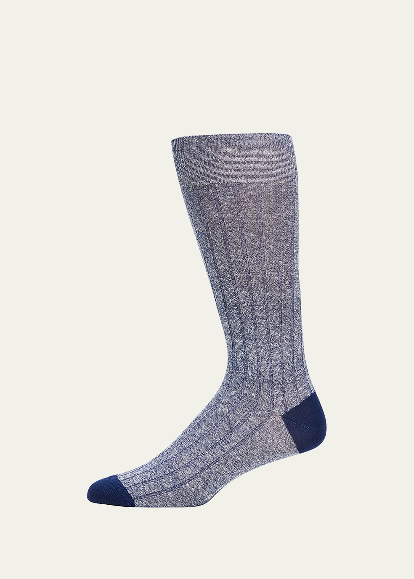 Pantherella Men's Hamada Cotton Crew Socks In Indigo