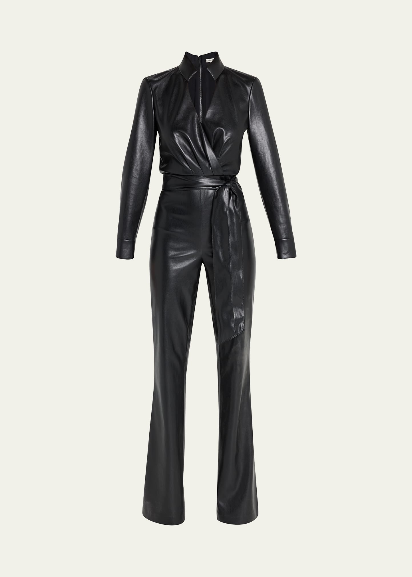 Evita Vegan Leather Jumpsuit