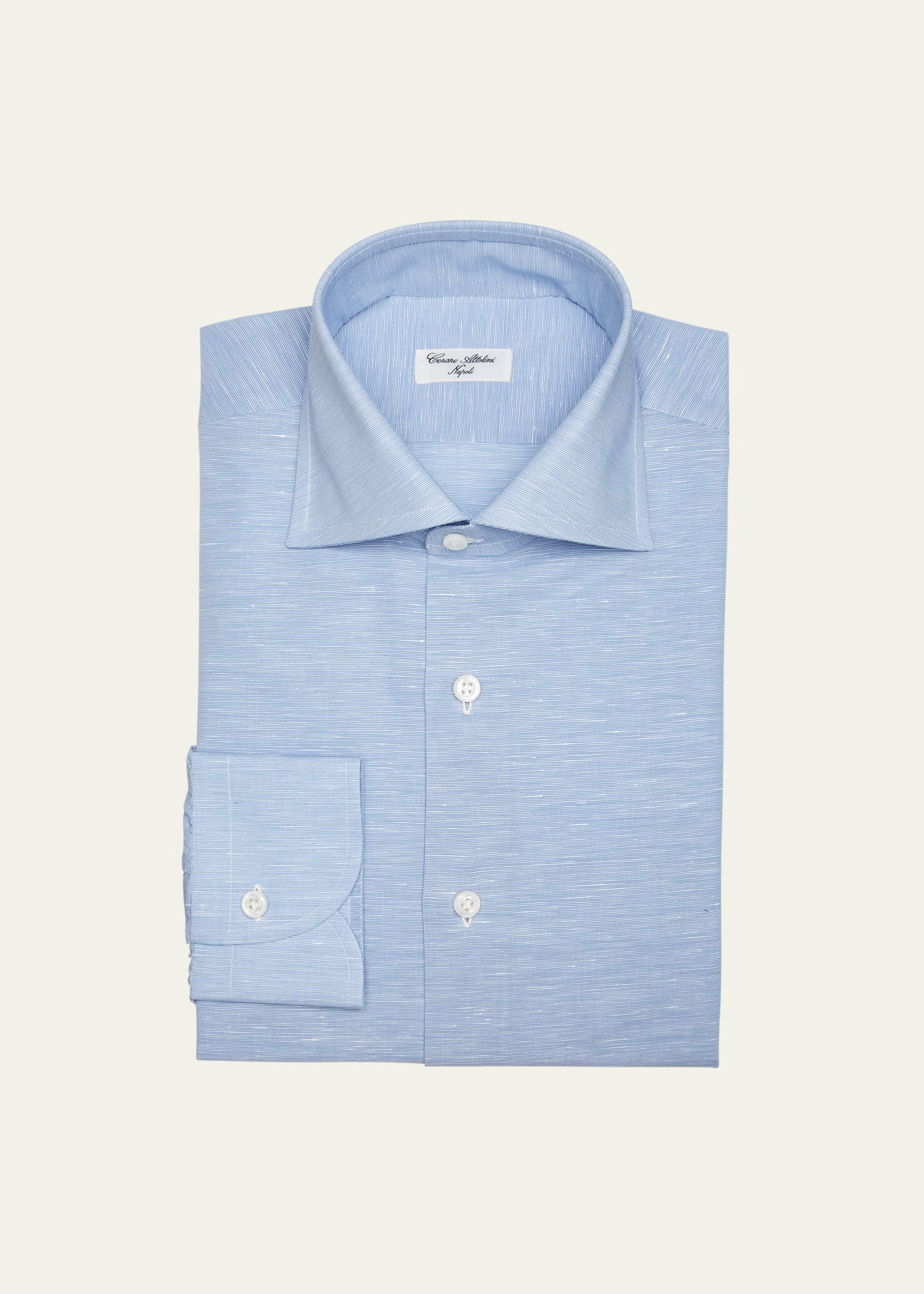 Cesare Attolini Men's Cotton-Linen Dress Shirt