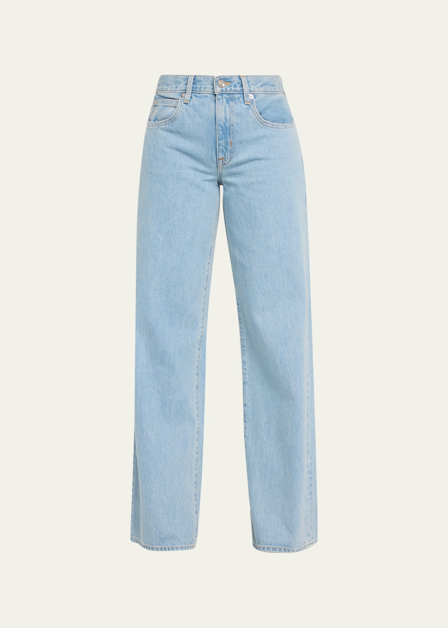 Slvrlake Mica Low-rise Wide Relaxed Jeans In Clear Skie