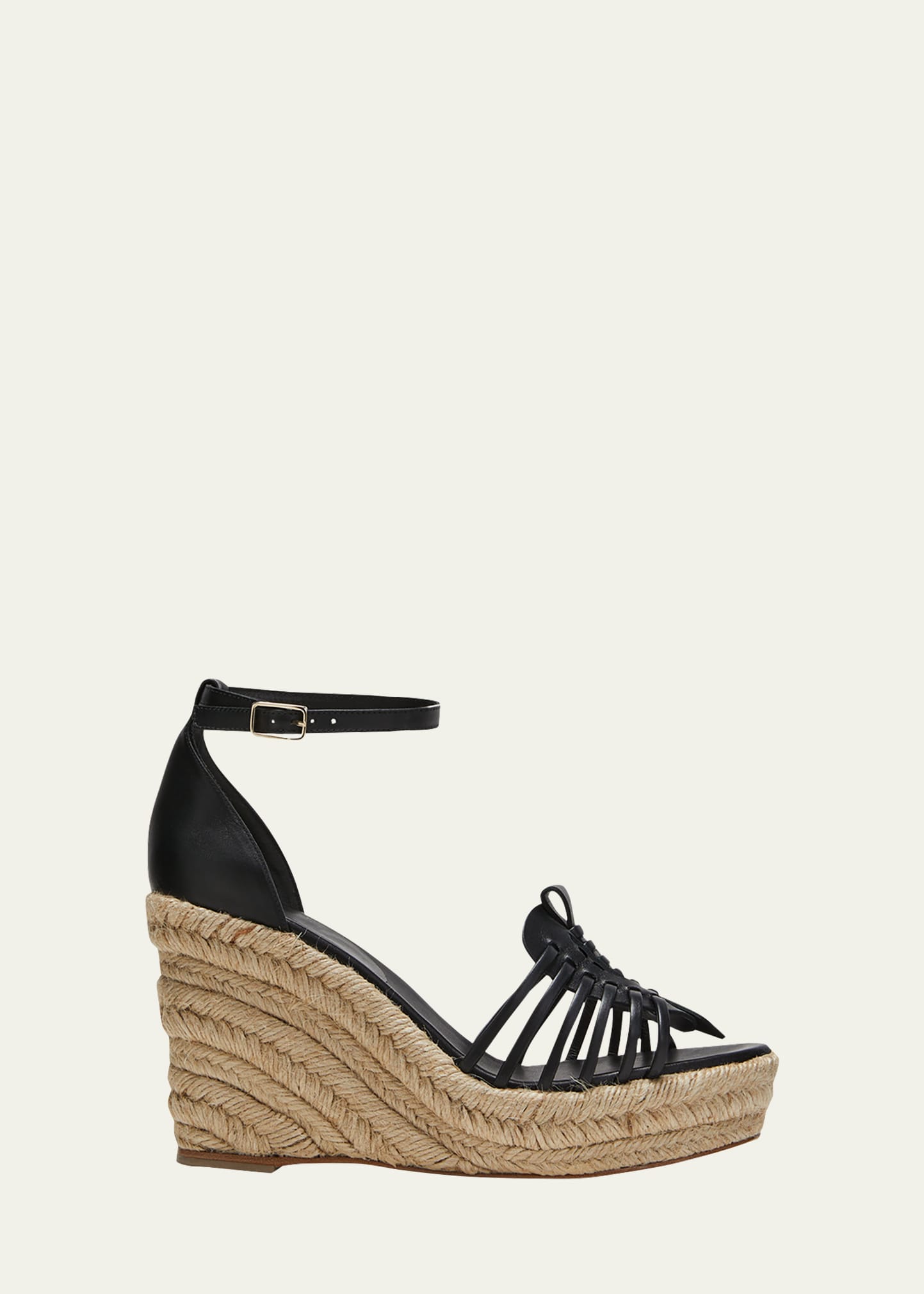 Woven Leather Espadrille Sandals