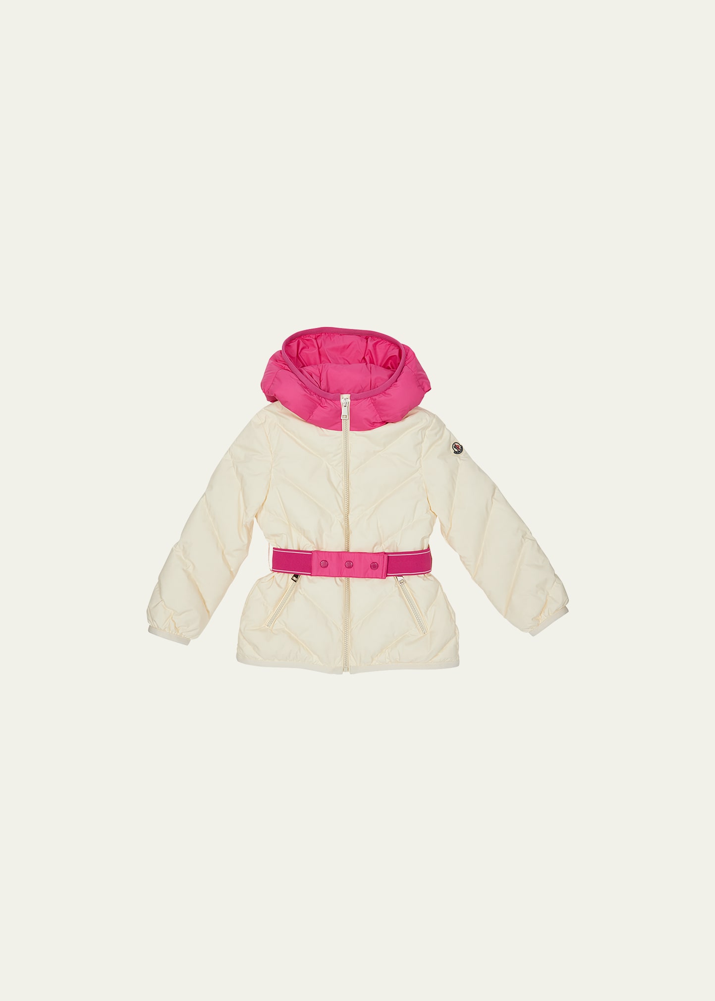 Girl's Kaori Two-Tone Quilted Puffer Down Jacket, Size 8-14