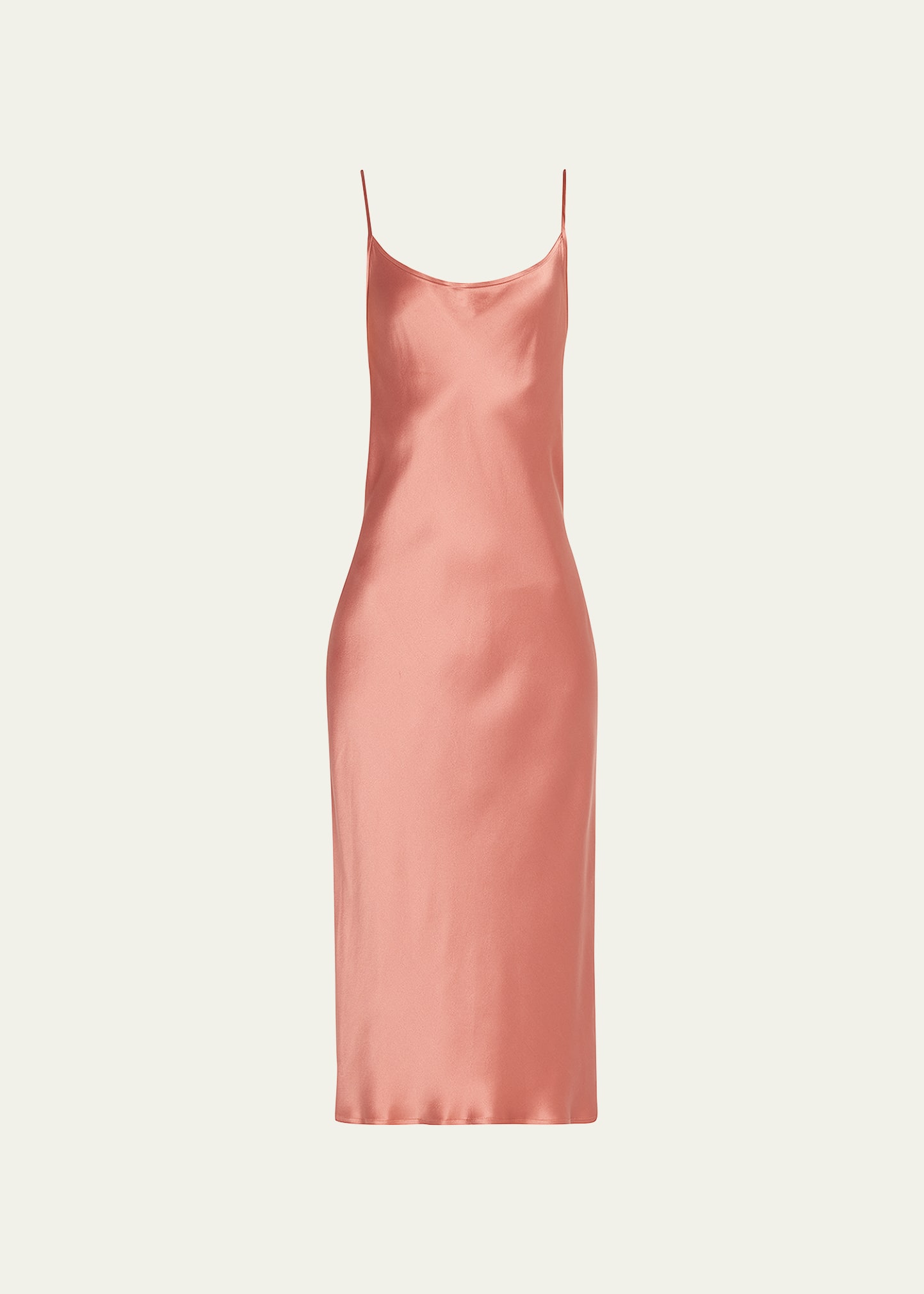 Silk Midi Slip Dress