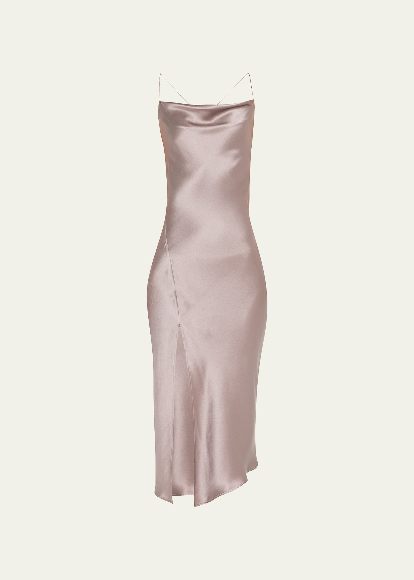 The Juno Silk Midi Slip Dress
