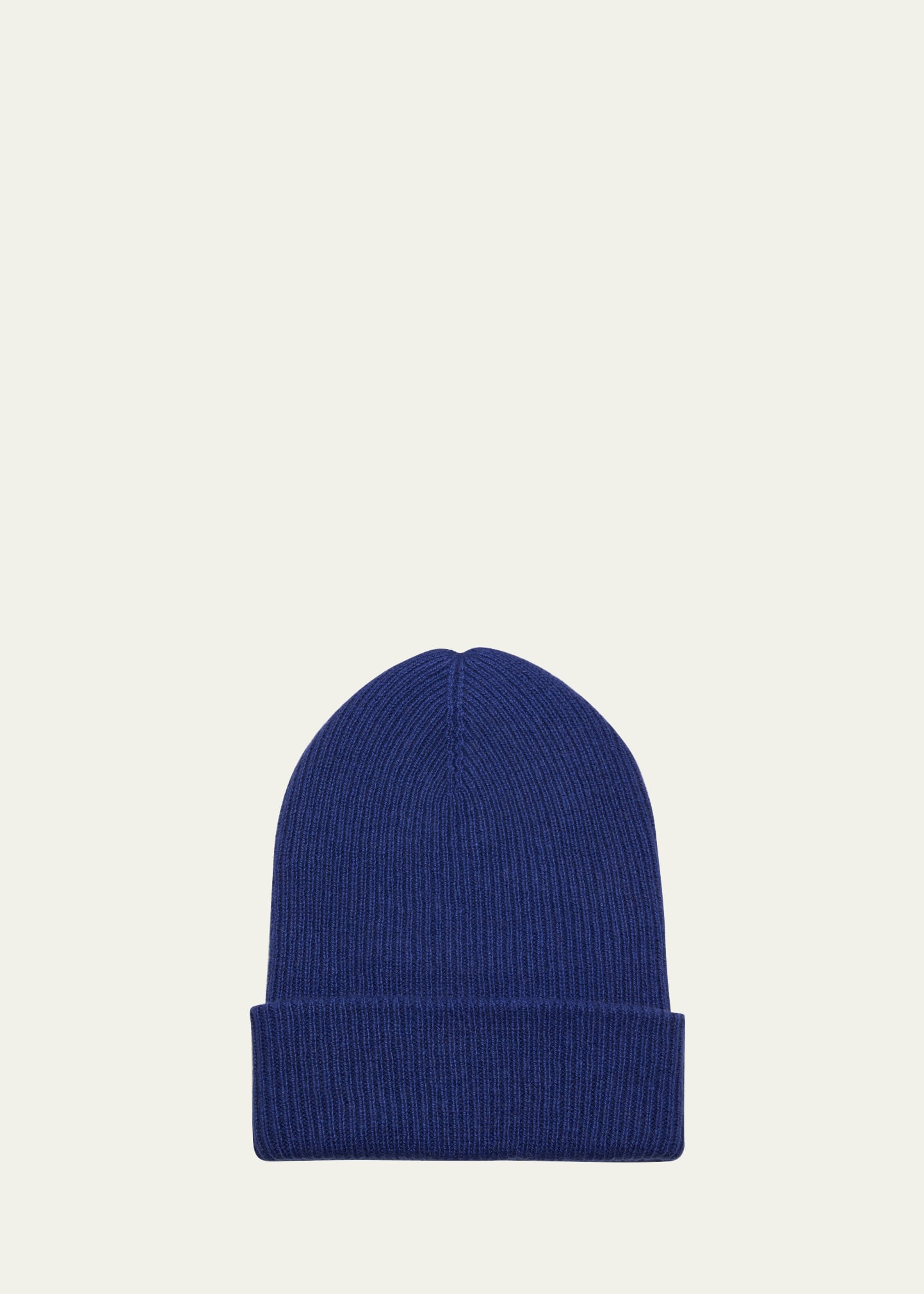 The Elder Statesman Parker Ribbed Beanie In 481 Blue Jay