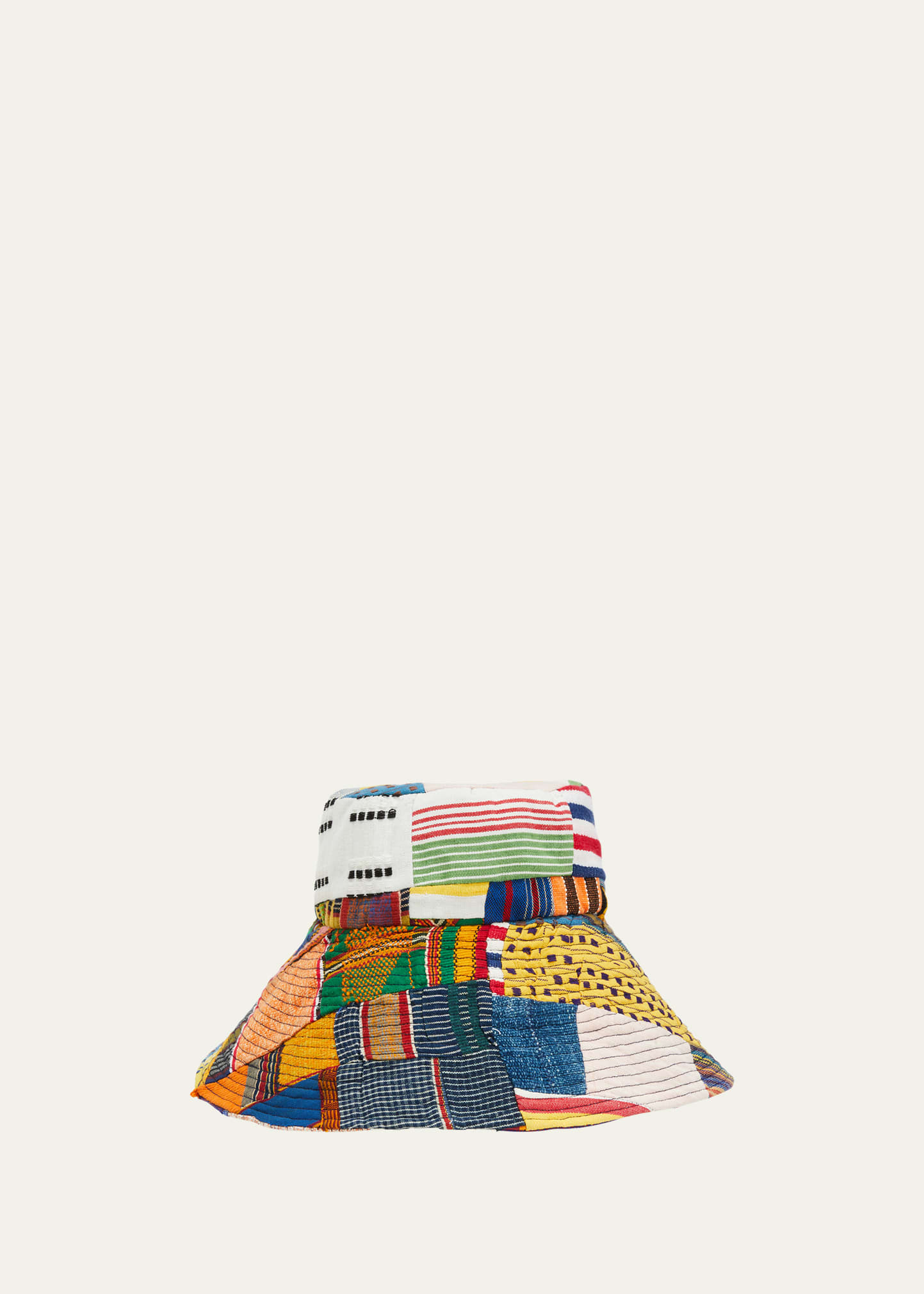 Multicolor Patchwork Kente Bucket Hat