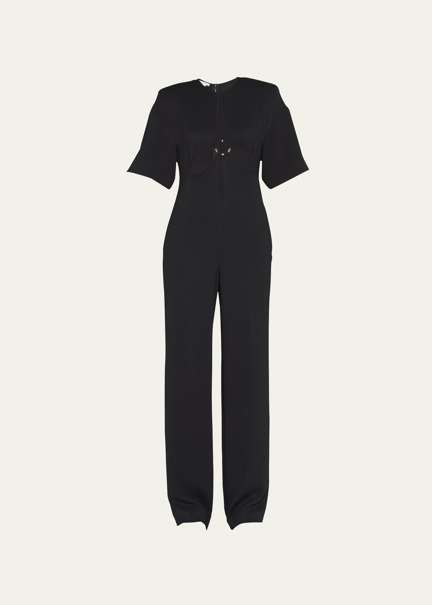 Cutout Straight-Leg Jumpsuit