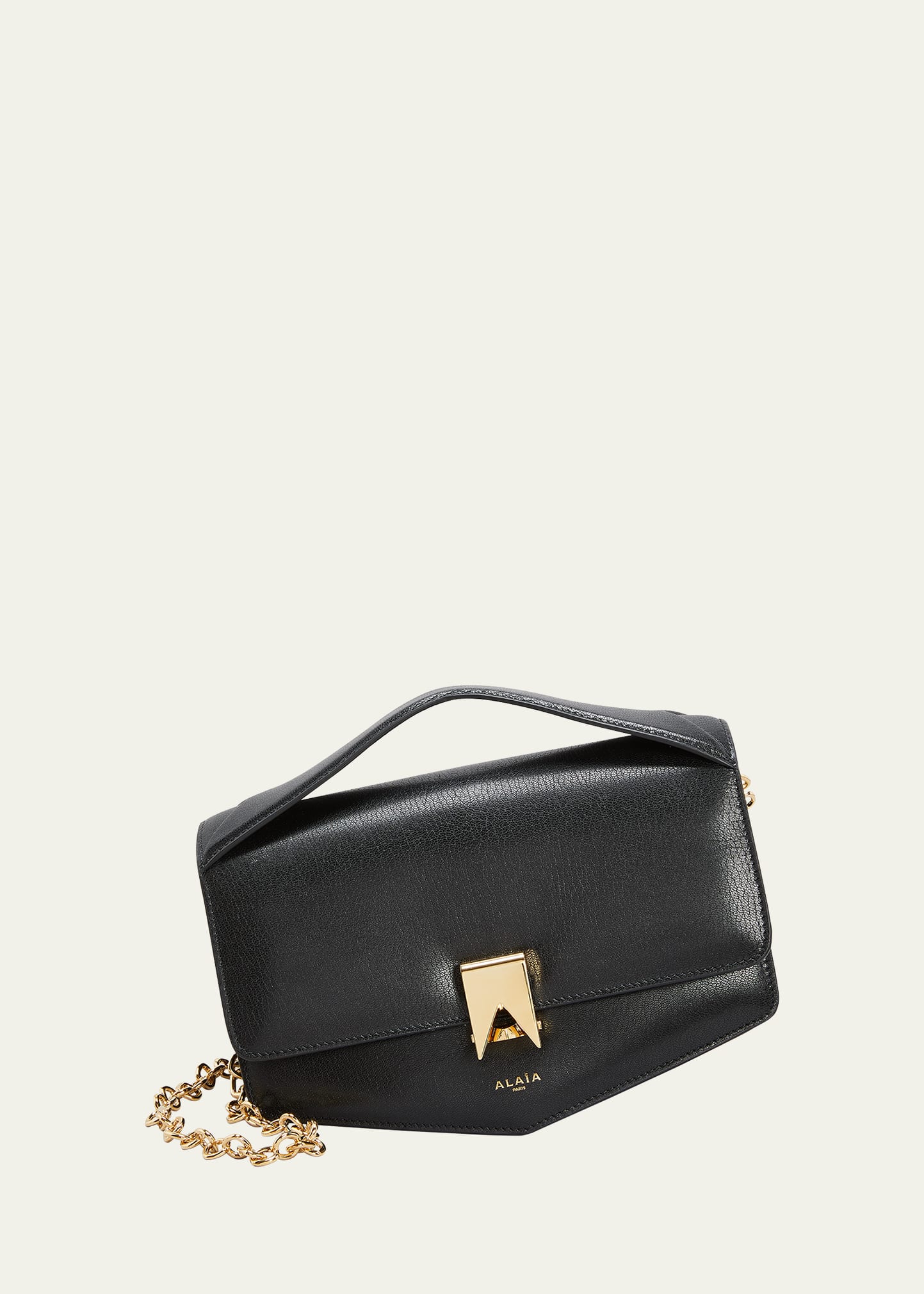 Le Papa Flap Leather Shoulder Bag