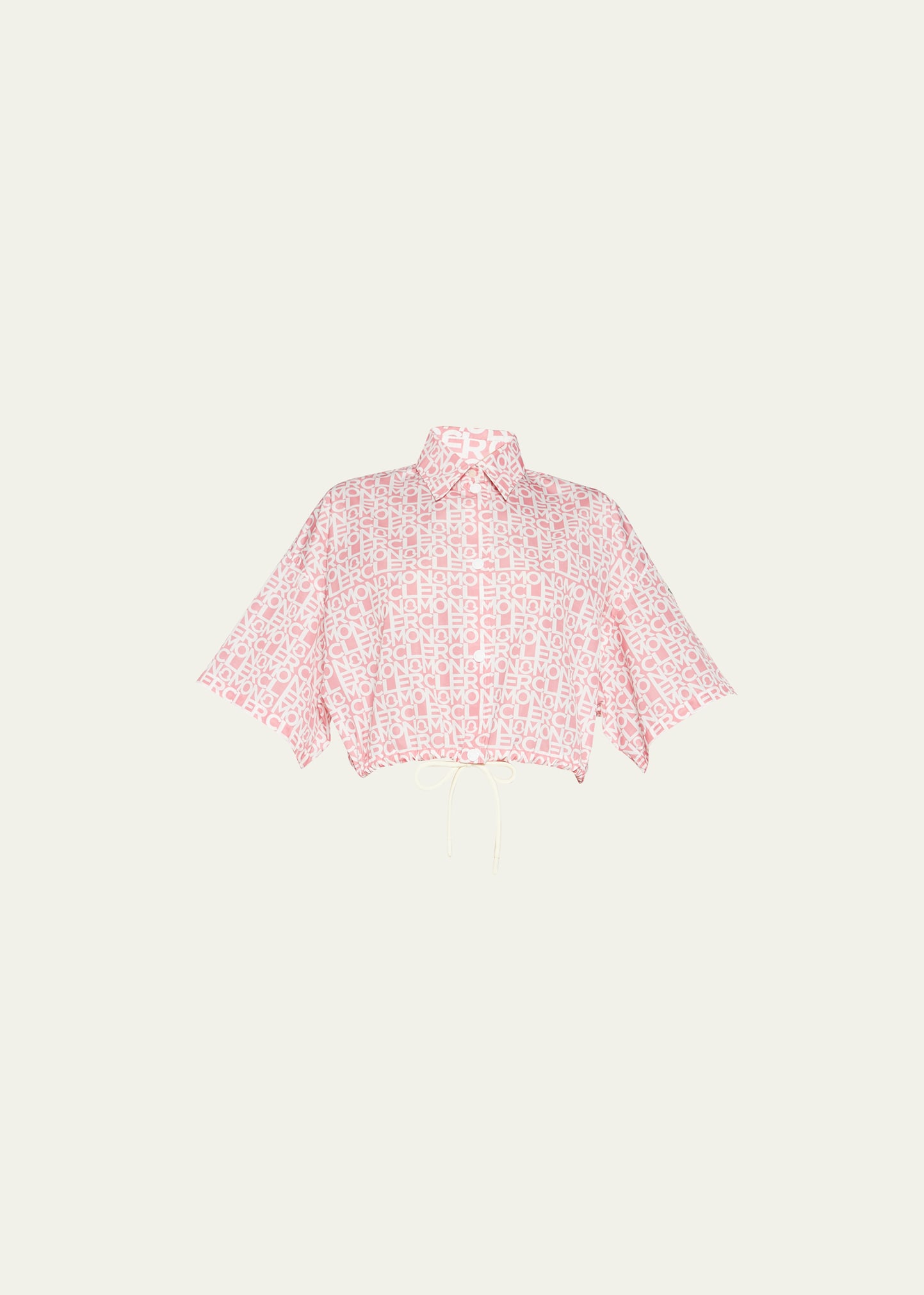 Logo Printed Button-Front Shirt