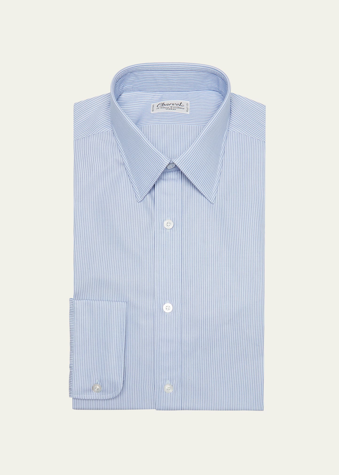 CHARVET MEN'S MICRO-STRIPE COTTON DRESS SHIRT