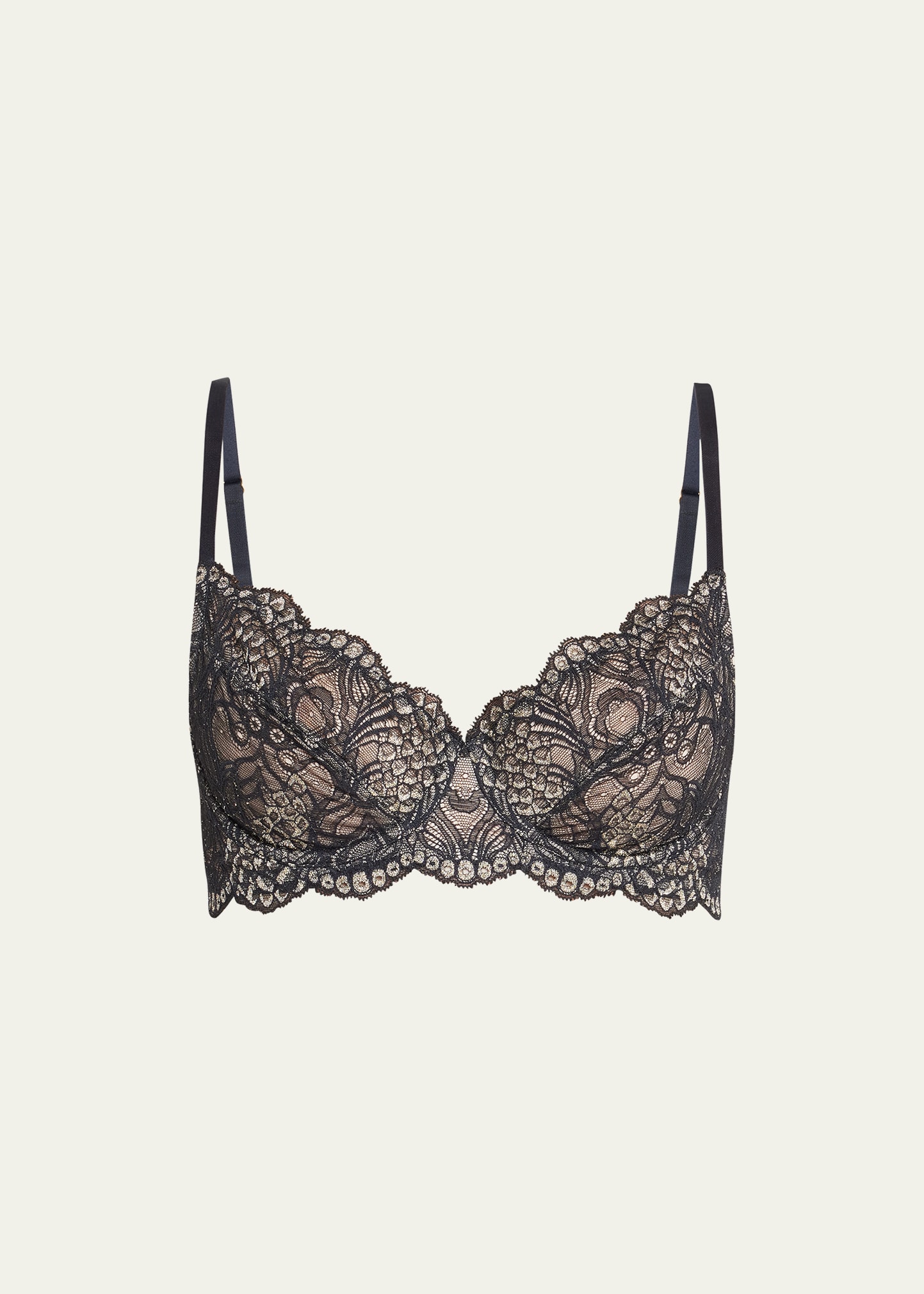 Scalloped Lace Two-Part Bra