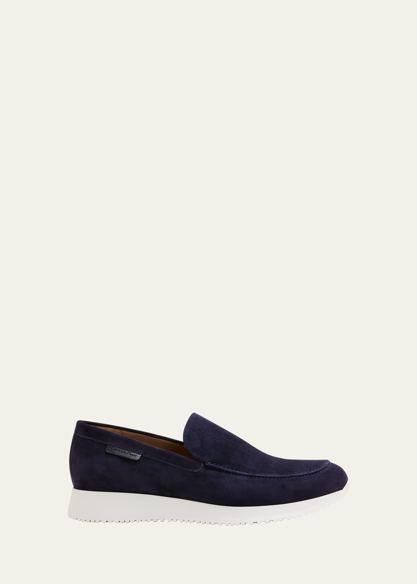 Men's Rubber-Sole Suede Loafers