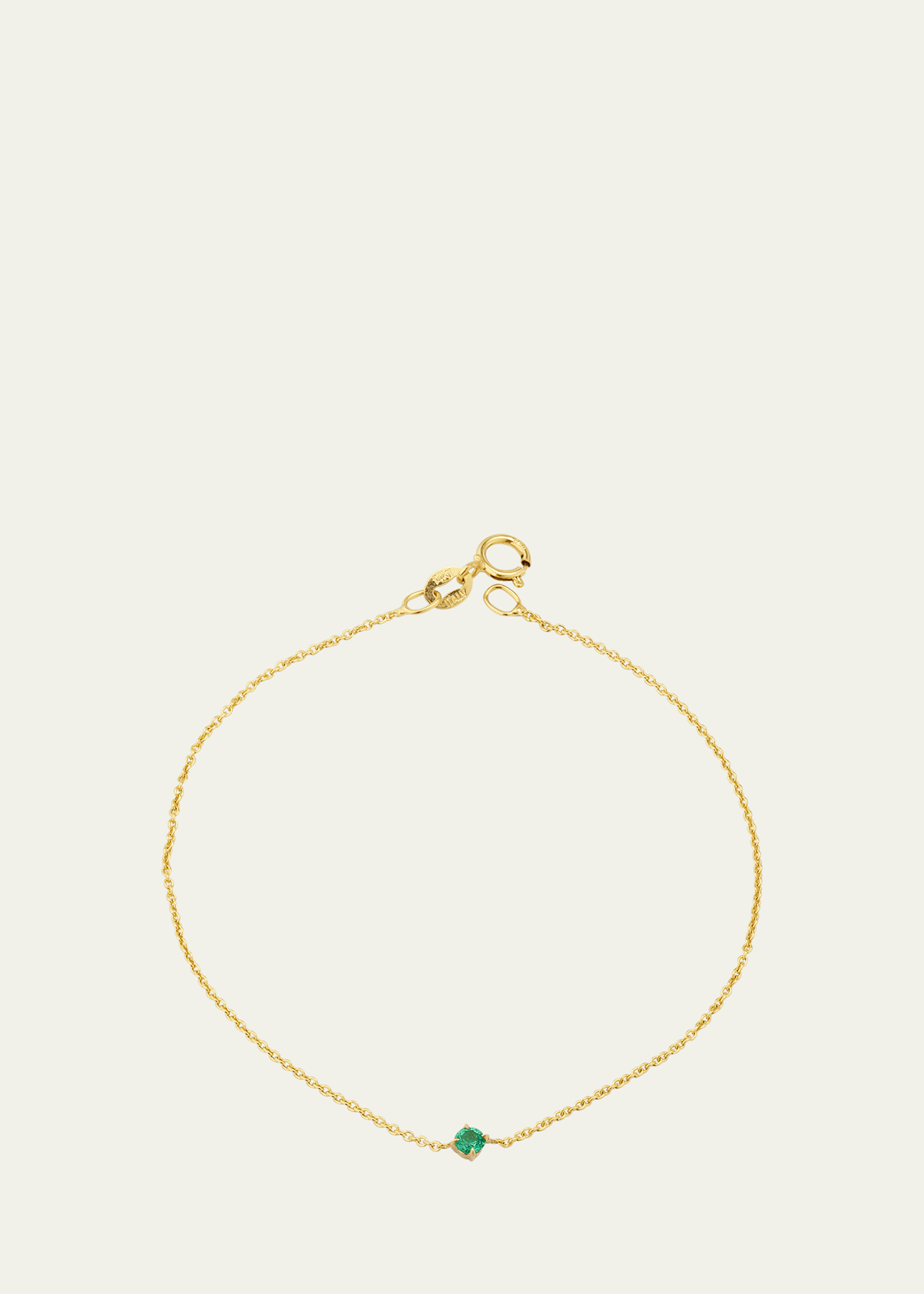 Round White Diamond Floating Necklace, 16"L