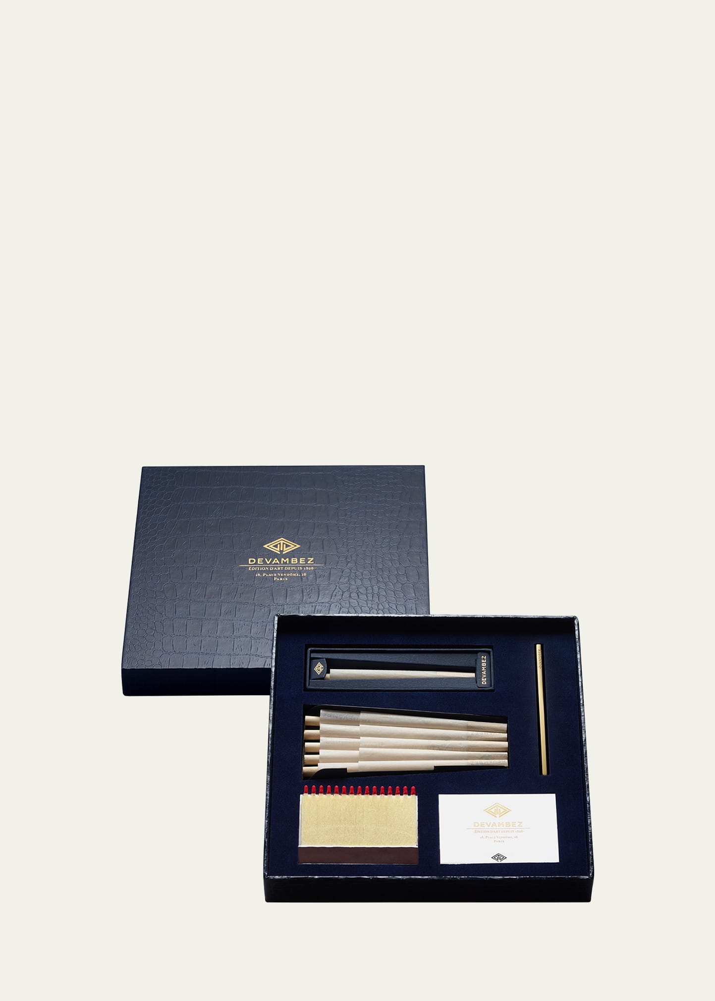 The Place Vendome Pre-Roll Paper with Matches, Gift Set