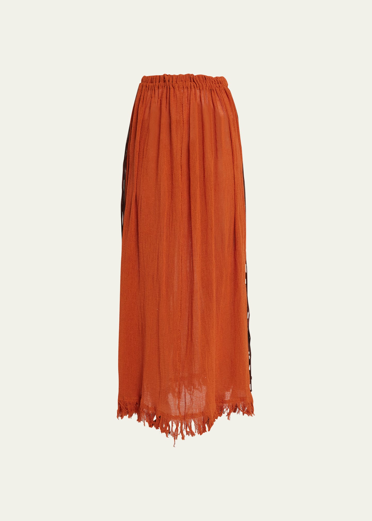 ochre maxi skirt