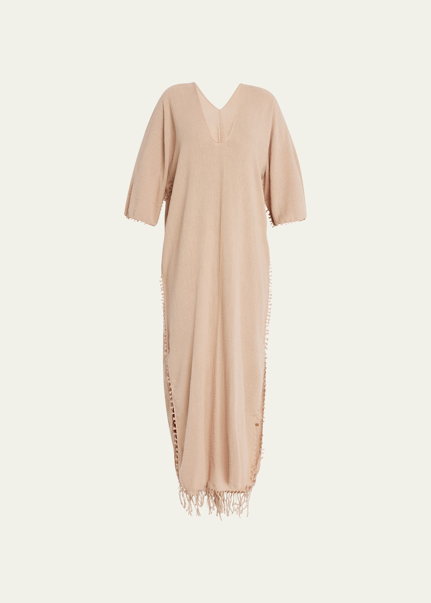 CARAVANA SAAS KNOT-TRIMMED MAXI DRESS 