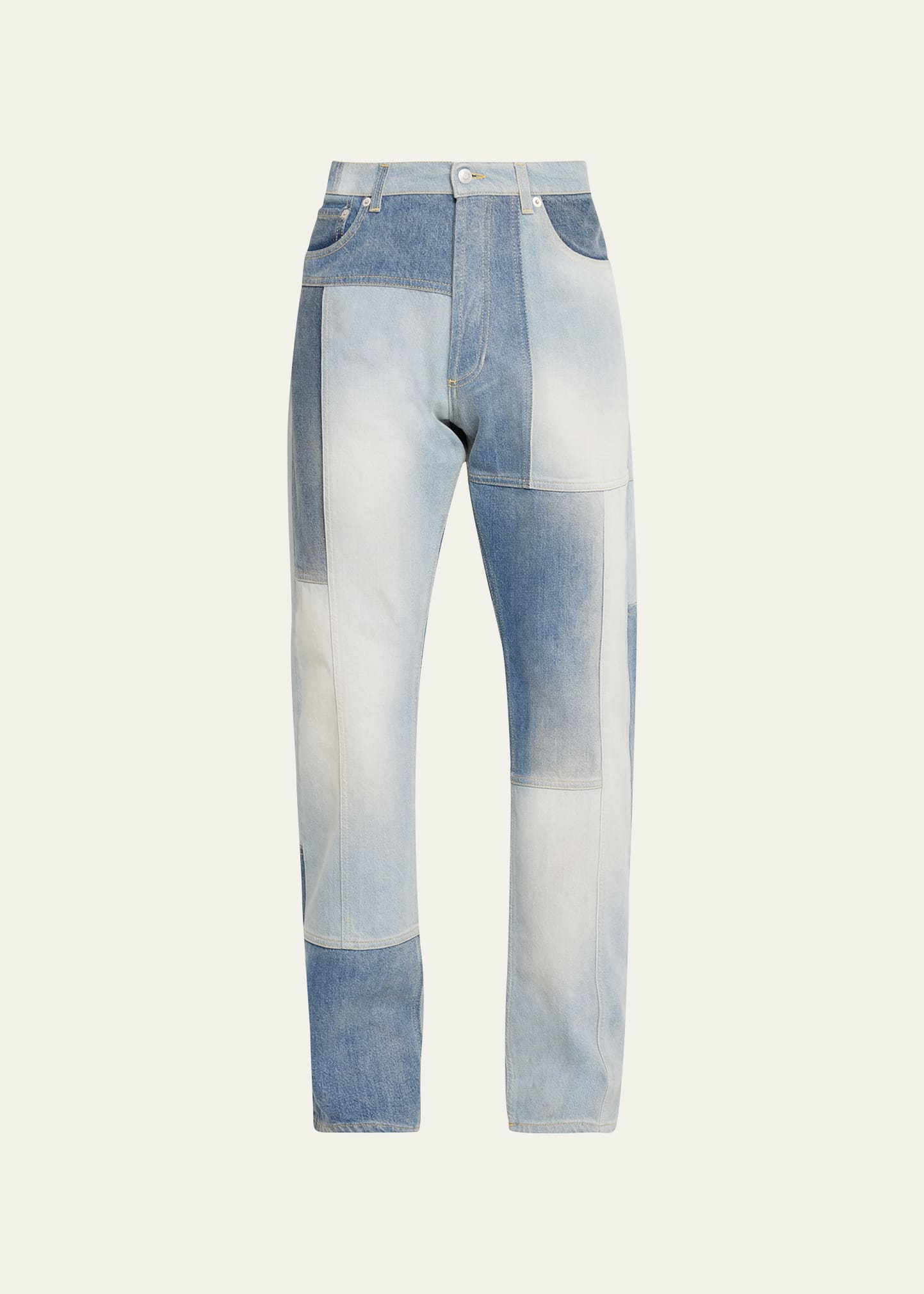 Men's Multi-Wash Patchwork Jeans