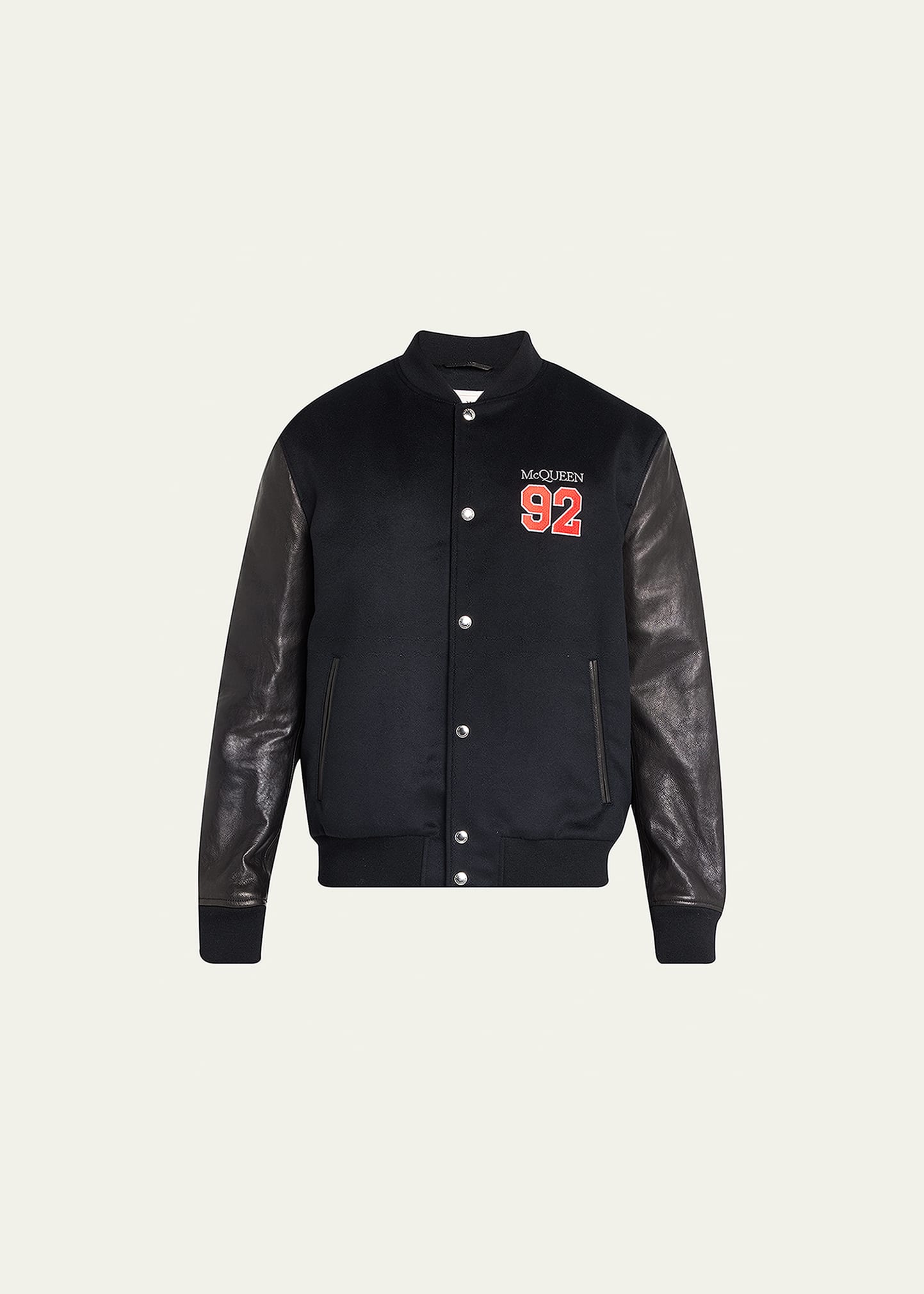 Alexander Mcqueen Logo-embroidered Varsity Jacket In Tartan