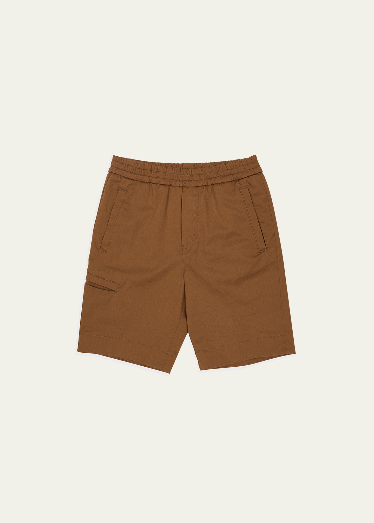 Boy's Logo Patch Bermuda Shorts, Size 4-6