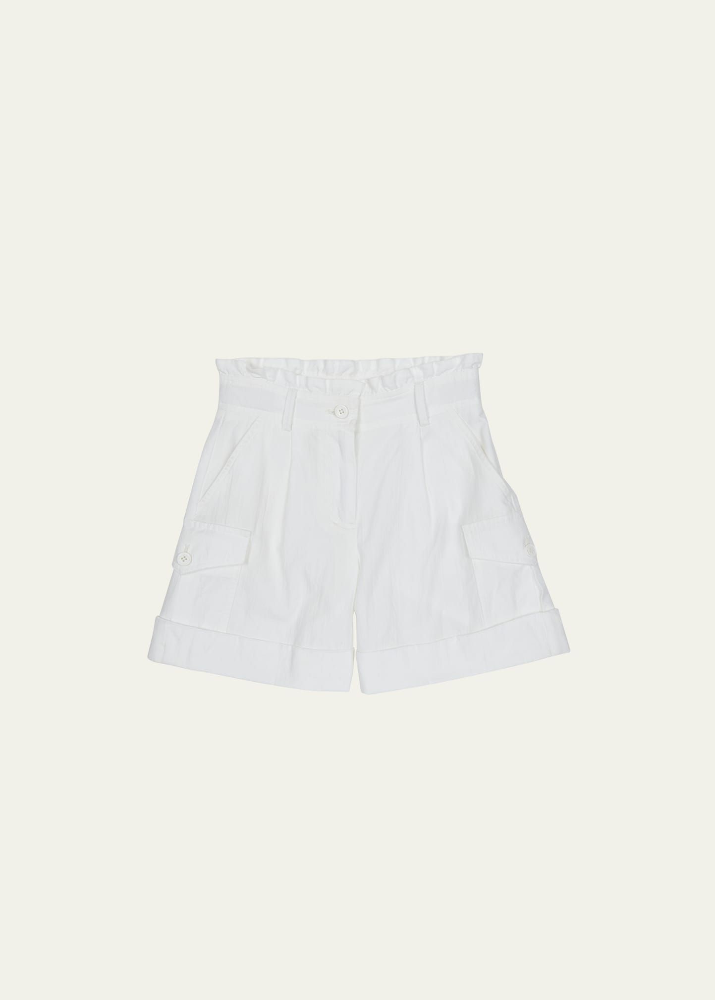 Girl's Paper Bag Shorts, Size 8-14