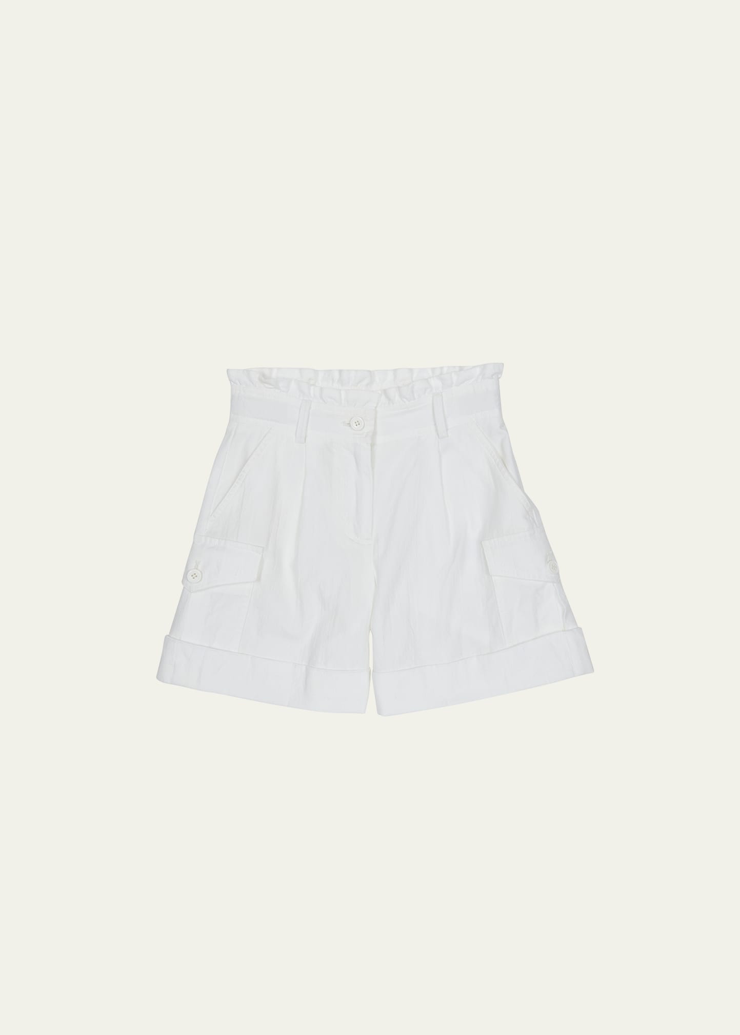 Girl's Paper Bag Shorts, Size 4-6