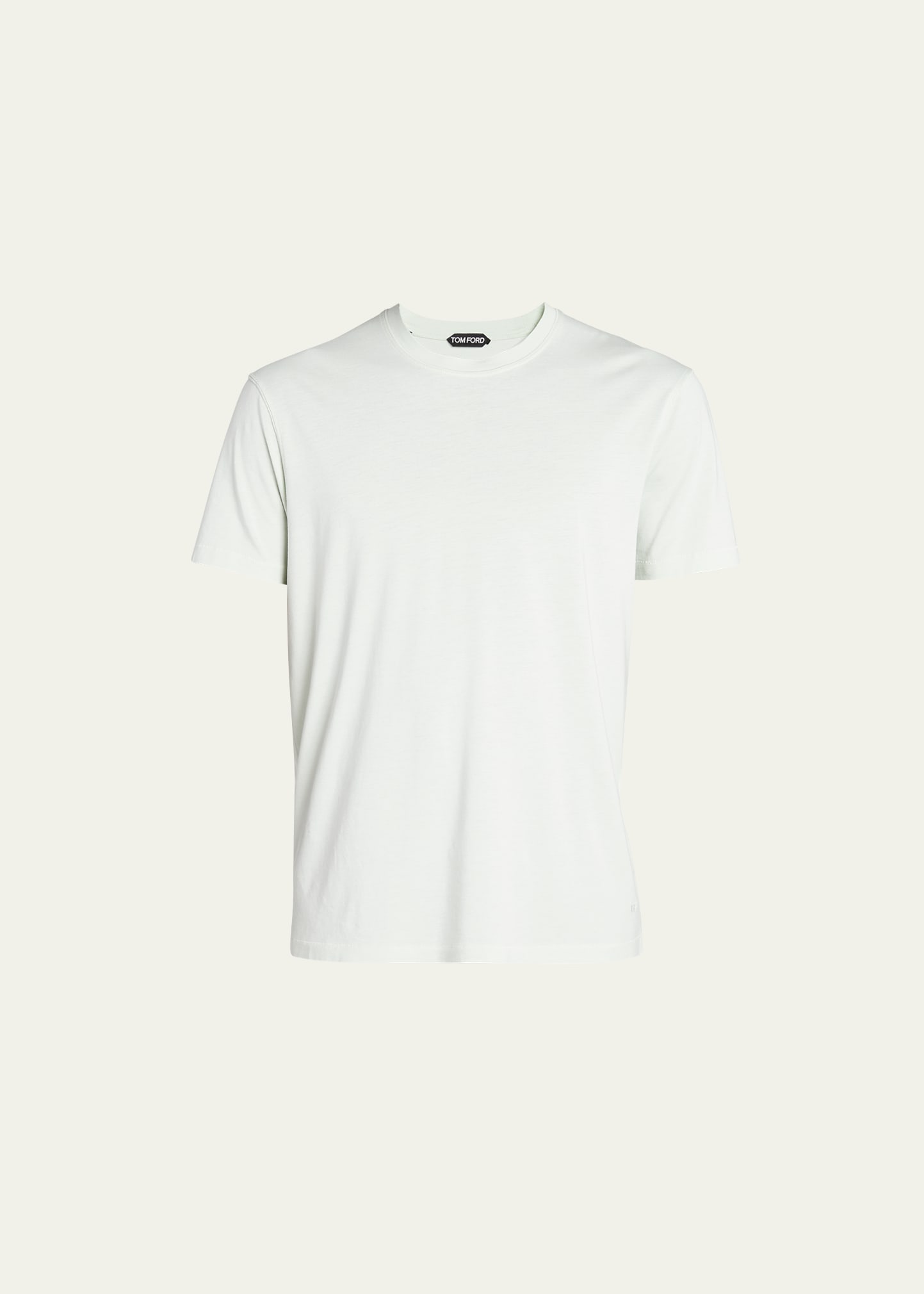 Tom Ford Men's Lyocell-cotton Crewneck T-shirt In Crema