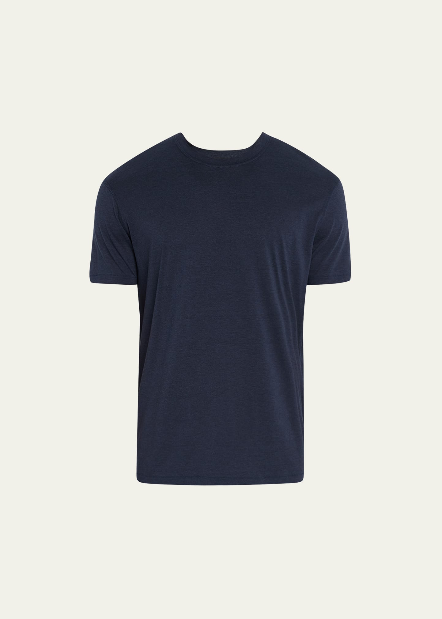 Tom Ford Men's Lyocell-cotton Crewneck T-shirt In Marine Blu