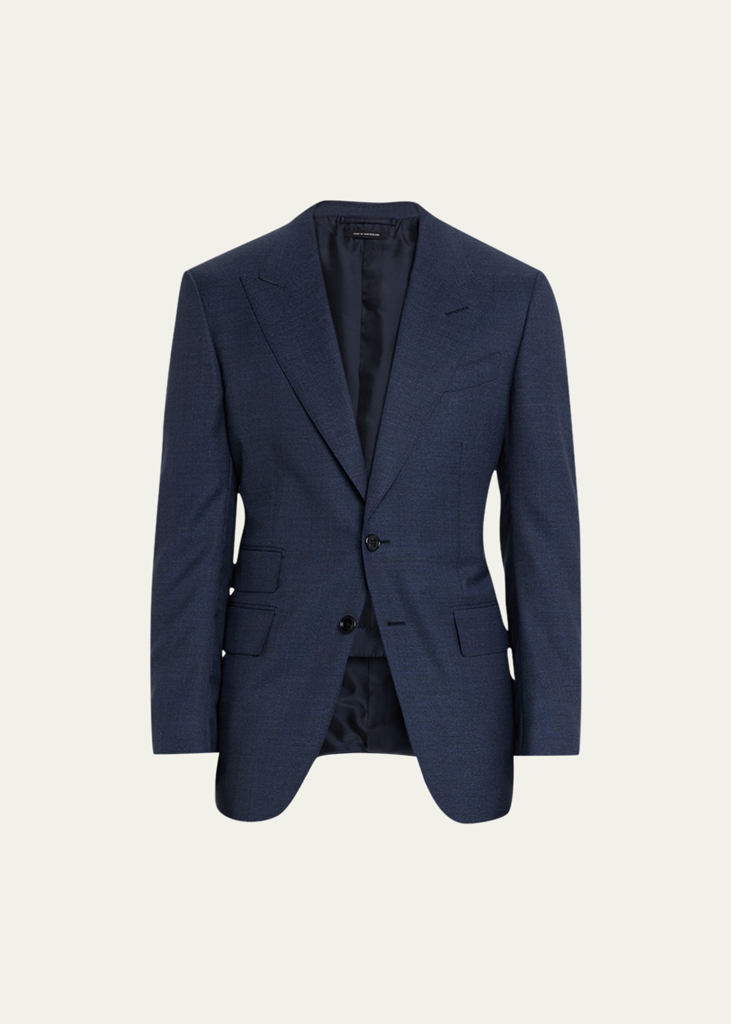 TOM FORD MEN'S MICRO MOULINE WOOL-BLEND SUIT
