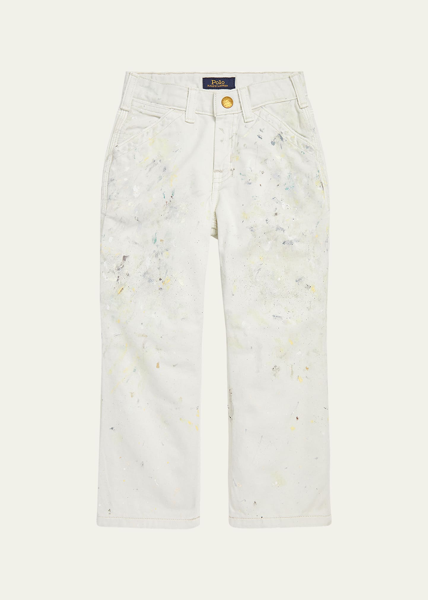 Boy's Paint Splatter Cargo Pants, Size 4-7