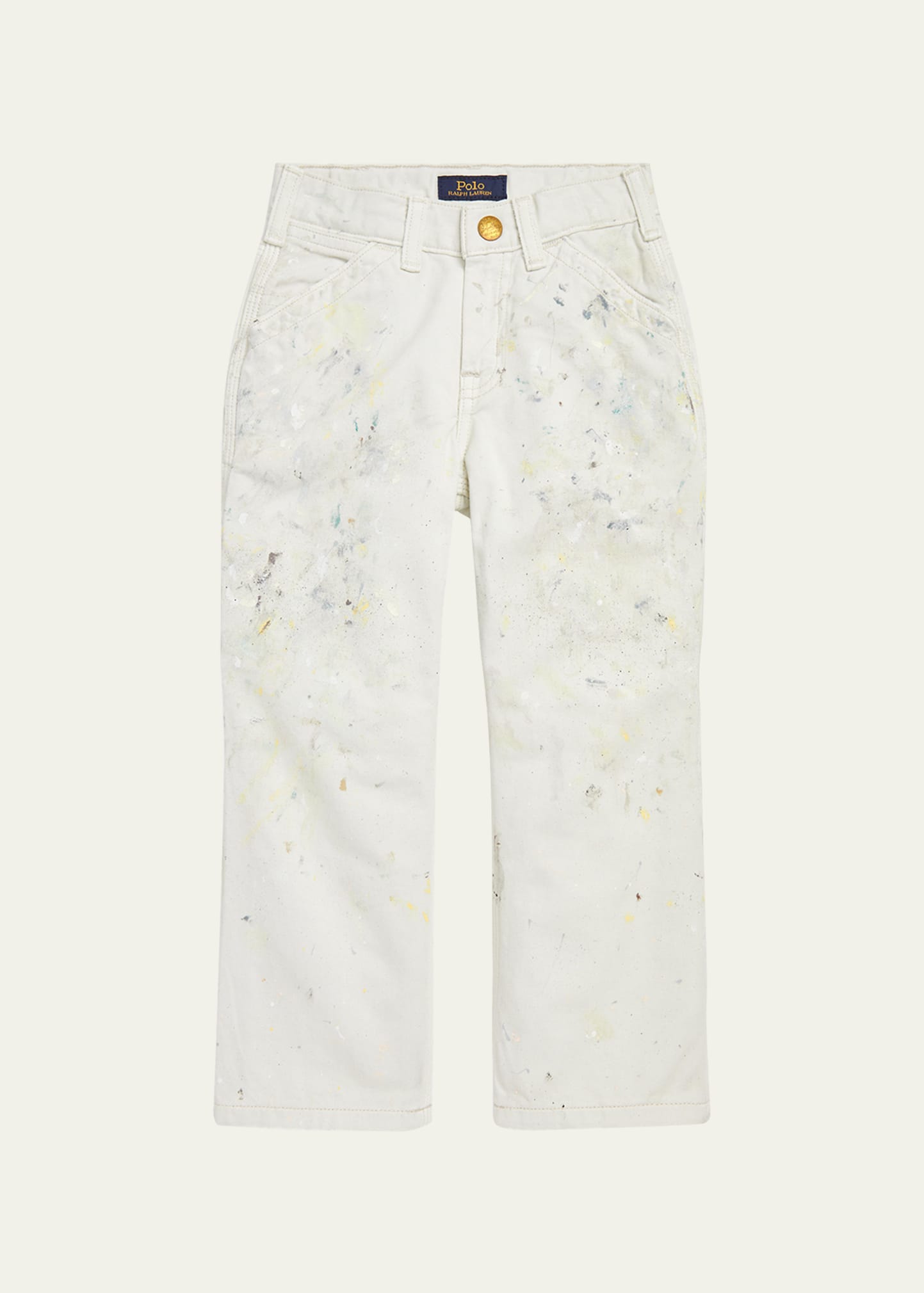 Boy's Paint Splatter Cargo Pants, Size 2-4