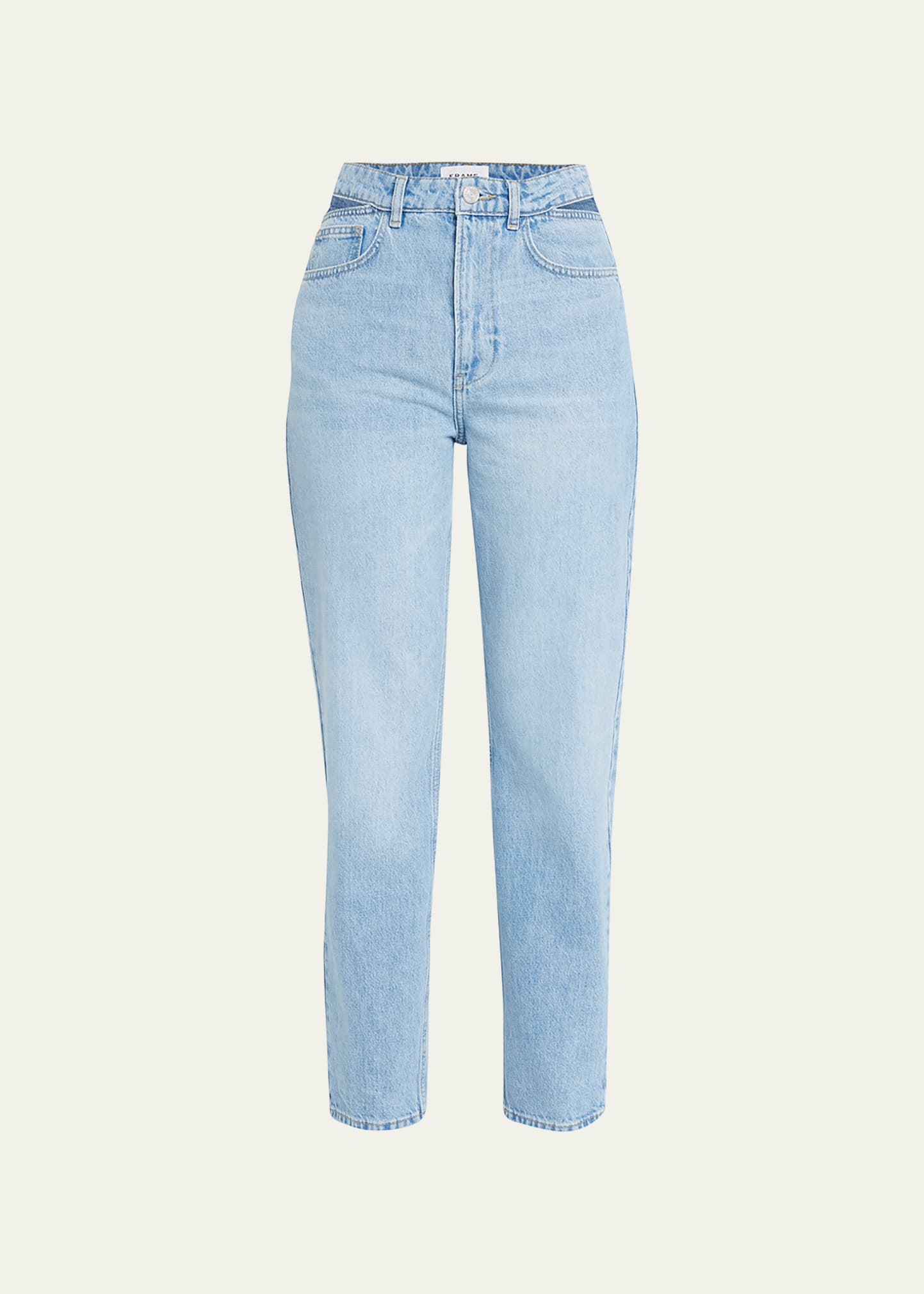 FRAME Le High N' Tight Straight Cut-Out Jeans