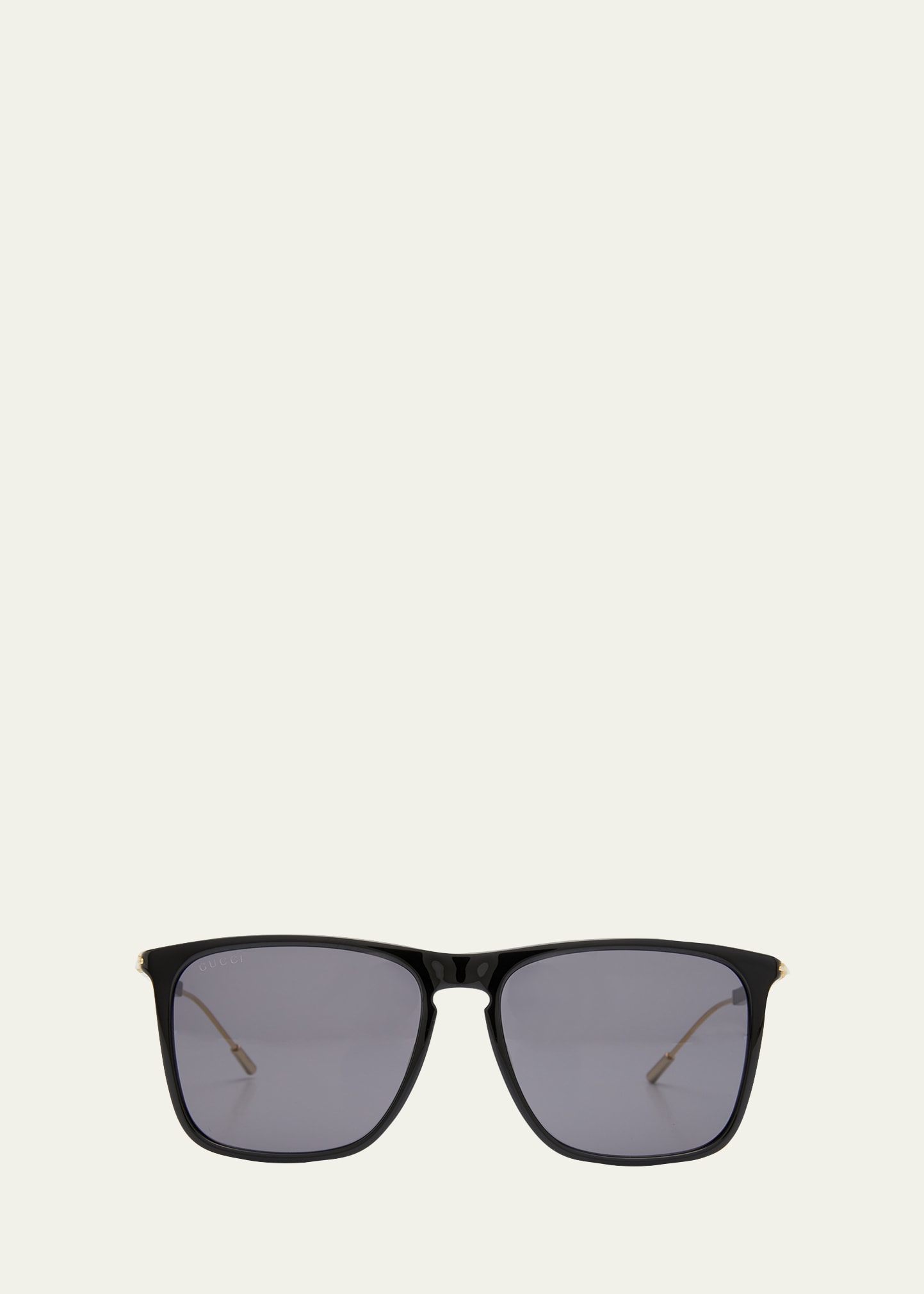 Men's Logo Plaqué Aviator Sunglasses