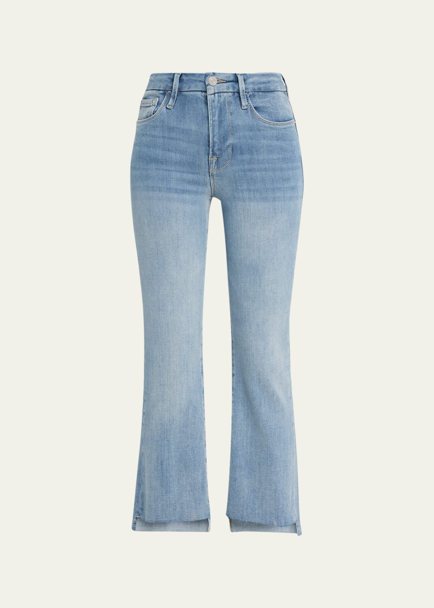 Frame Le Crop Mini Boot Step Fray Jeans In Kincord