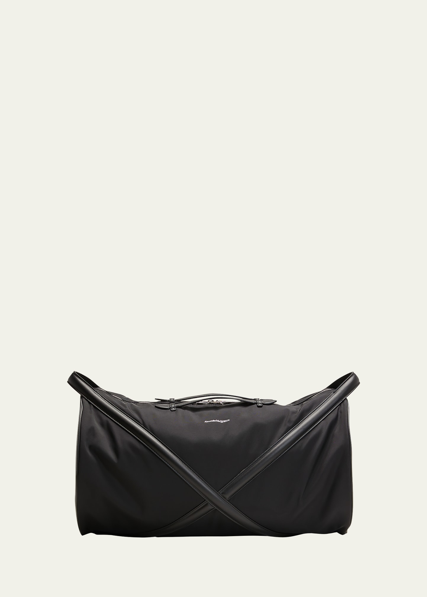 Berluti Men's Adventure Large Canvas & Leather Travel Bag - Bergdorf Goodman
