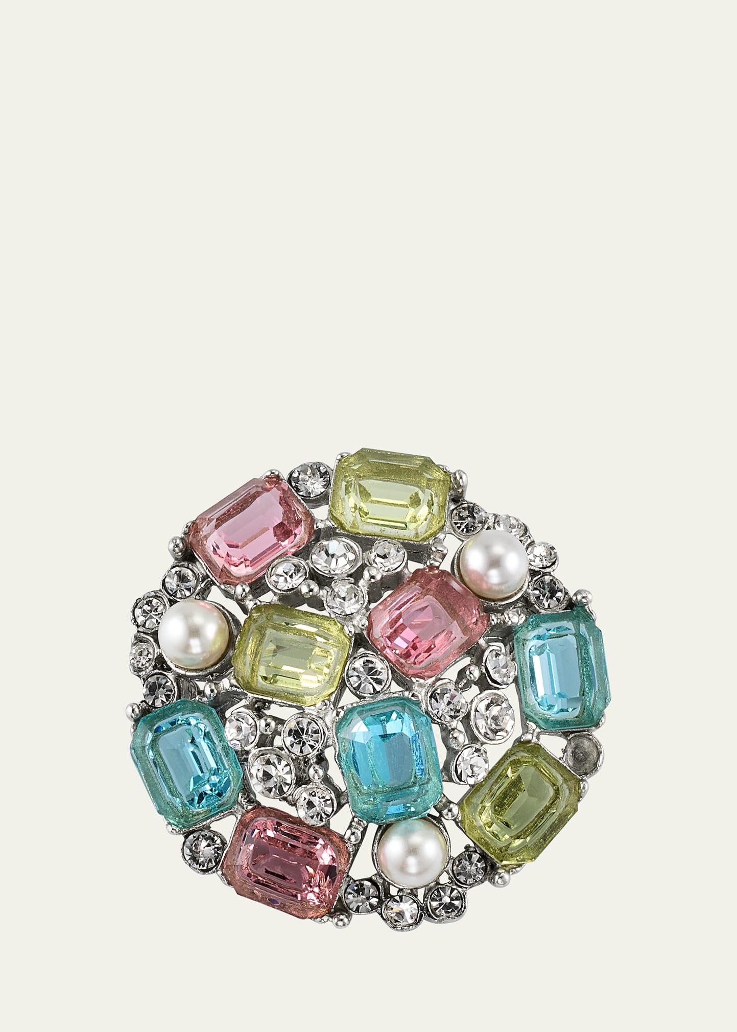 Multi-Stone Crystal Pin