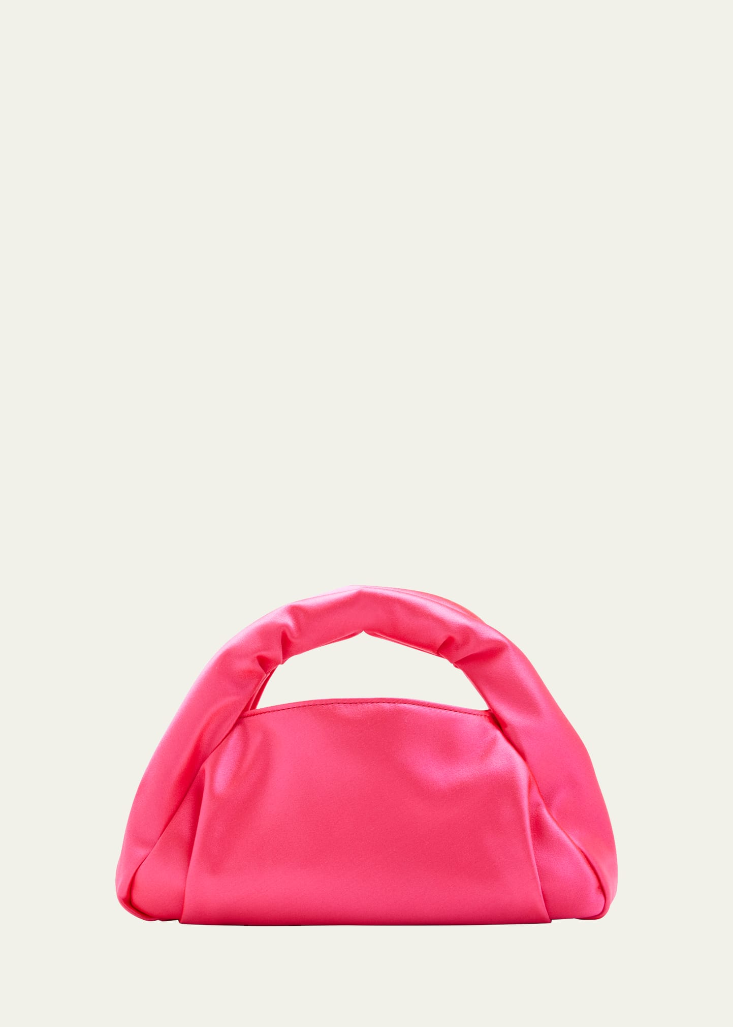 Stuart Weitzman The Moda Mini Satin Top-handle Bag In Peonia/magenta