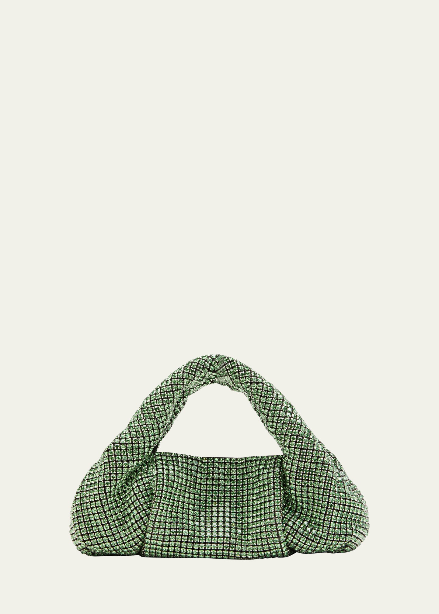 Stuart Weitzman The Moda Mini Shine Crystal Top-handle Bag In Se601 Peridot