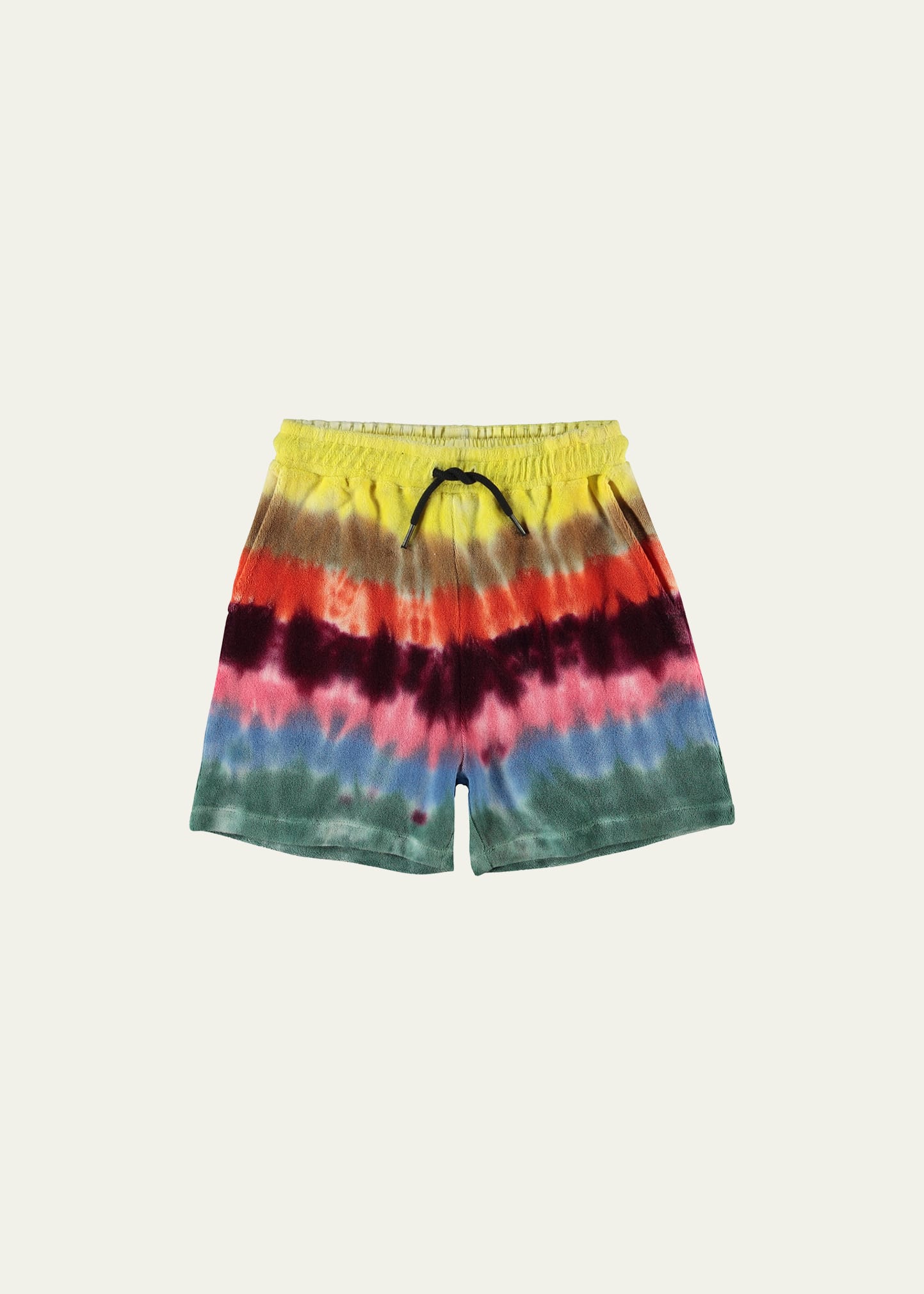 Boy's Abay Tie Dye Cotton Swim Trunks, Size 2-7