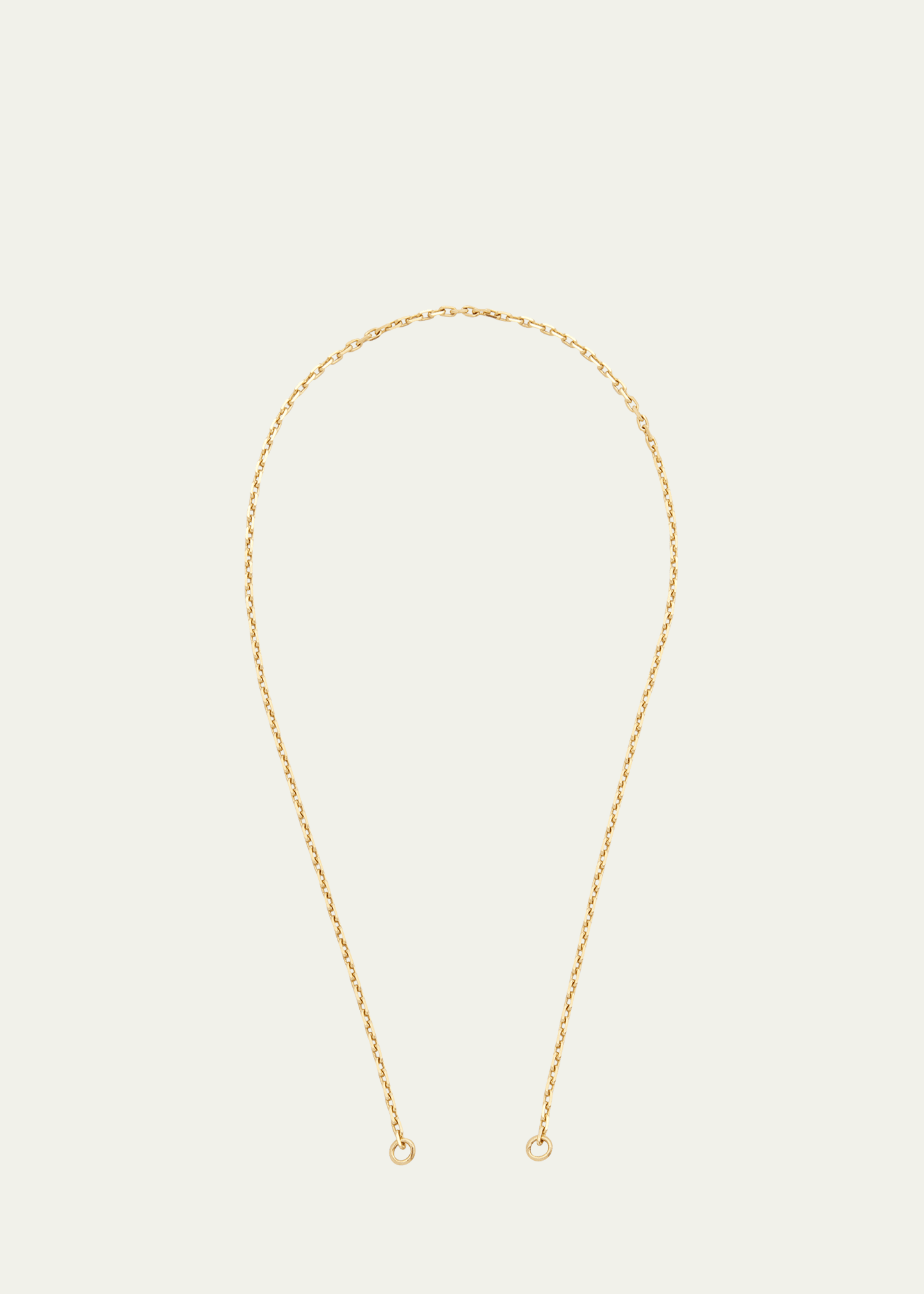 18k Yellow Gold Anchor Chain, 16"L