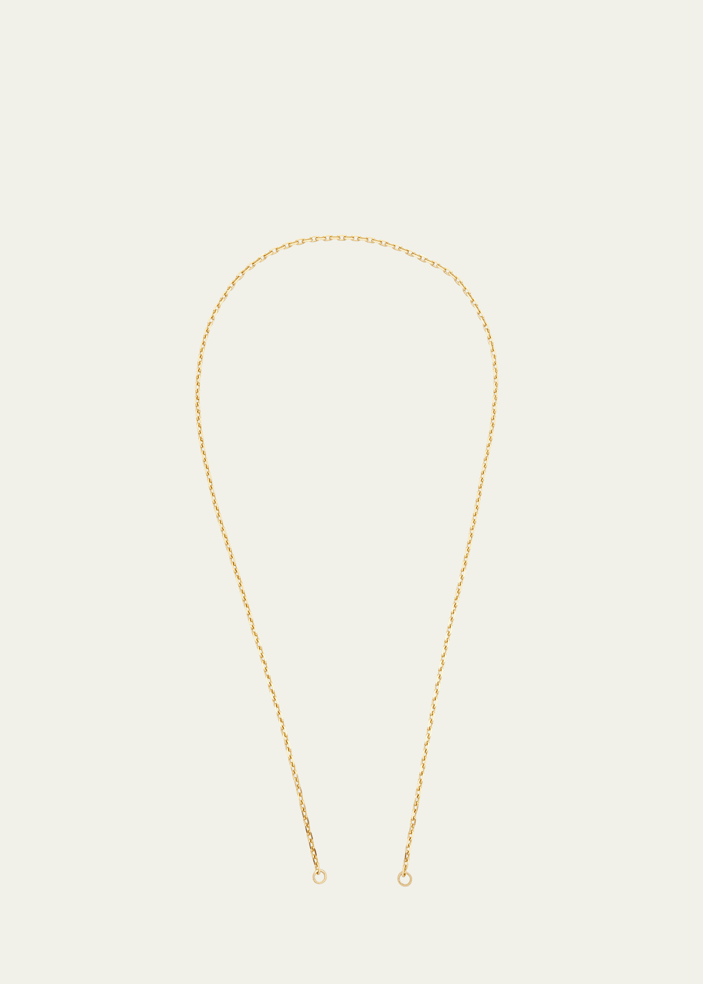 Anchor Chain With Solid 18k Yellow Gold, 20"L