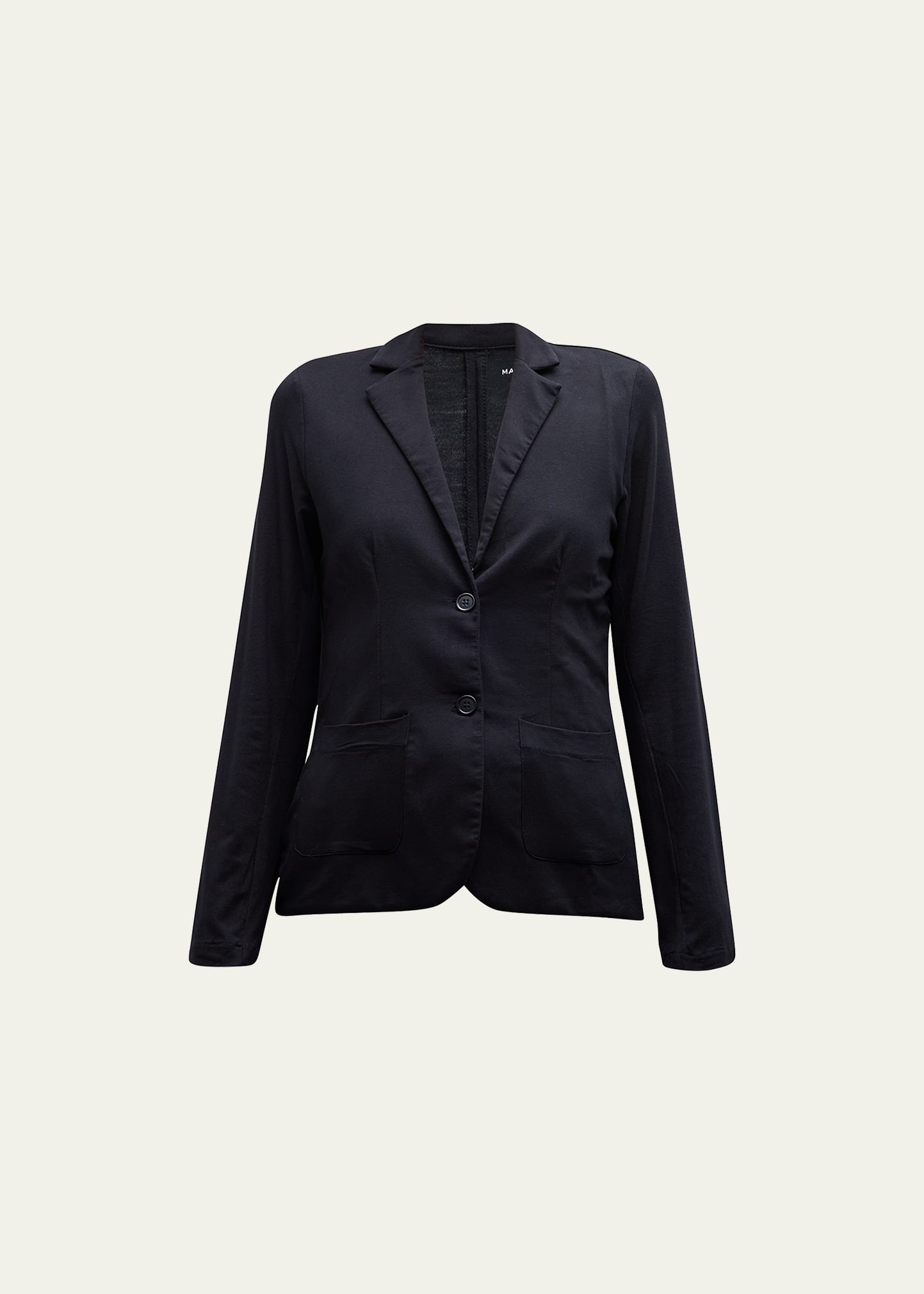 Majestic Soft Touch Two-button Blazer In Marine