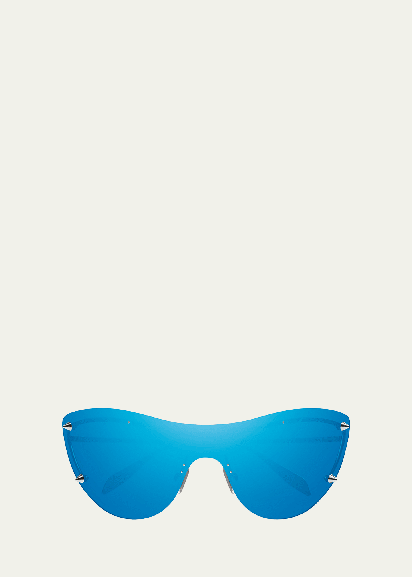 Alexander Mcqueen Metal Cat-eye Sunglasses In 006 Silver