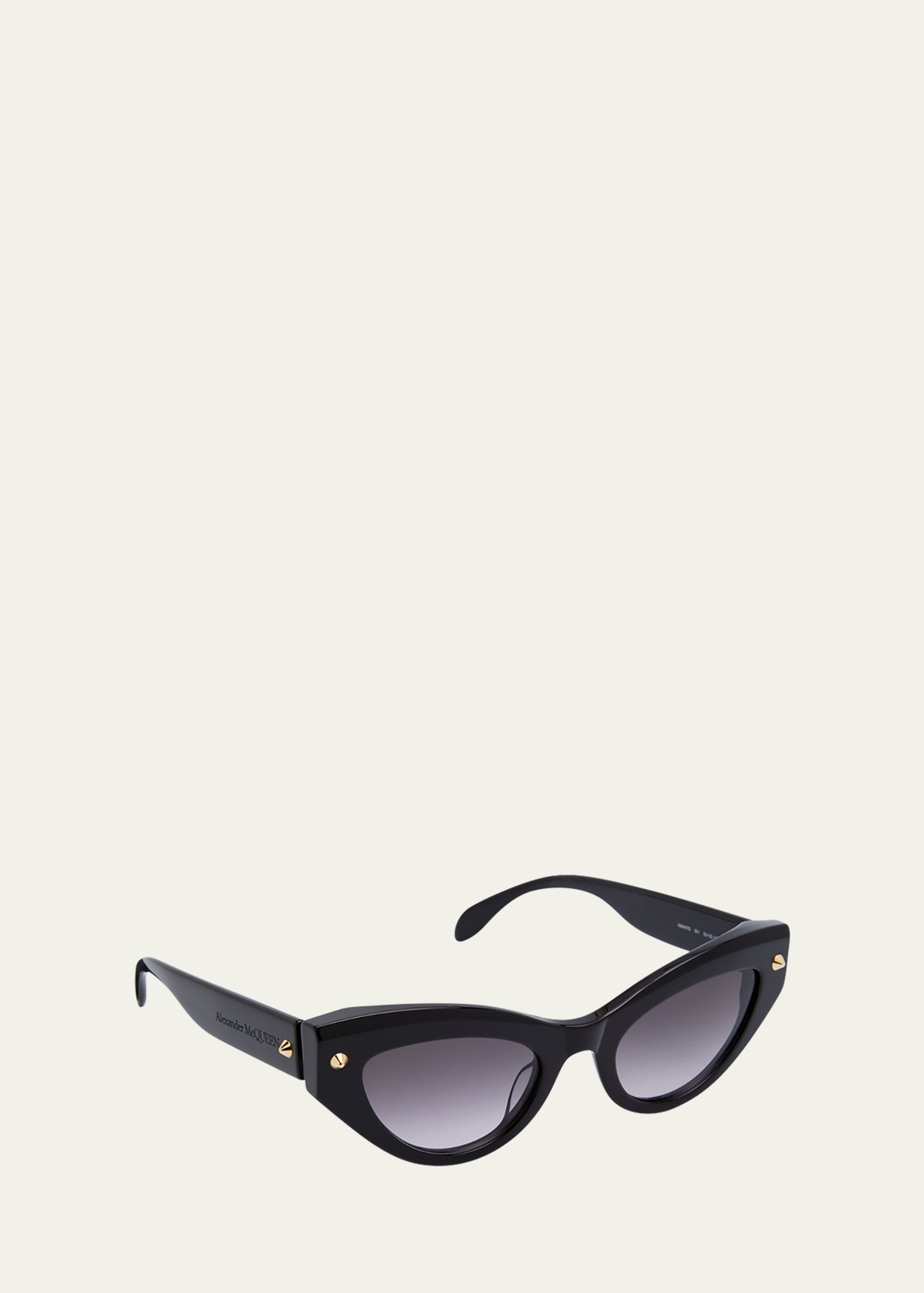 ALEXANDER MCQUEEN ACETATE CAT-EYE SUNGLASSES W/ STUDDED DETAIL