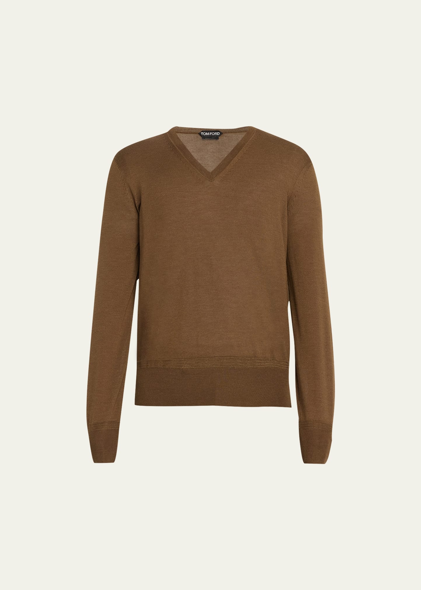 Tom Ford Men's Cashmere V-neck Sweater In Sky Blue-