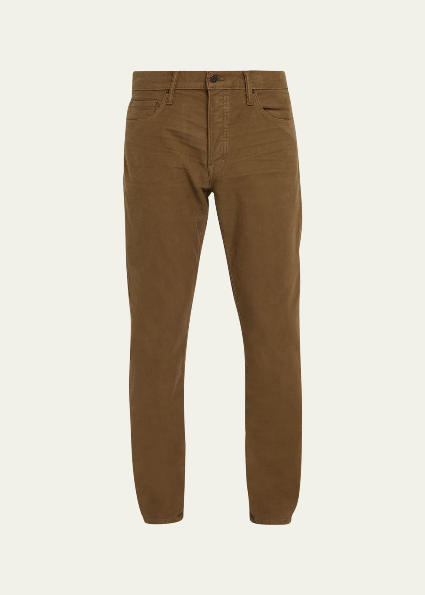 Tom Ford Men's Moleskin Slim-fit Jeans In Walnut